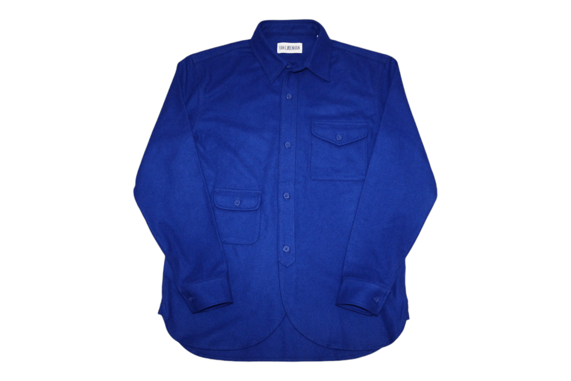 Han Kjobenhavn Han Kjobenhavn blue wool blend overshirt Size US M / EU 48-50 / 2 - 1 Thumbnail