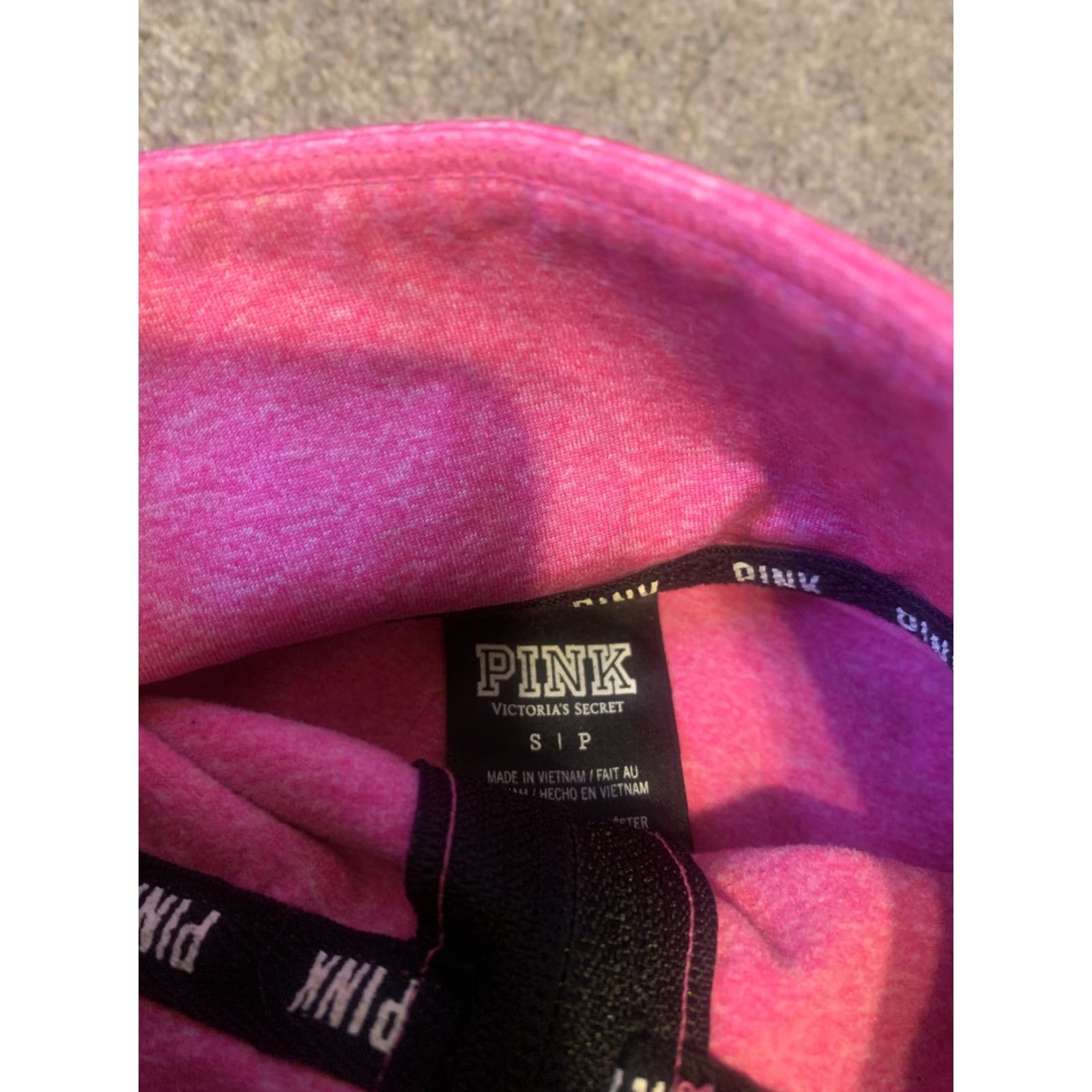 Victoria's Secret Victoria's Secret PINK 1/4 Zip Long Sleeve Pullover Athletic Top Pink XS? Size S / US 4 / IT 40 - 4 Thumbnail