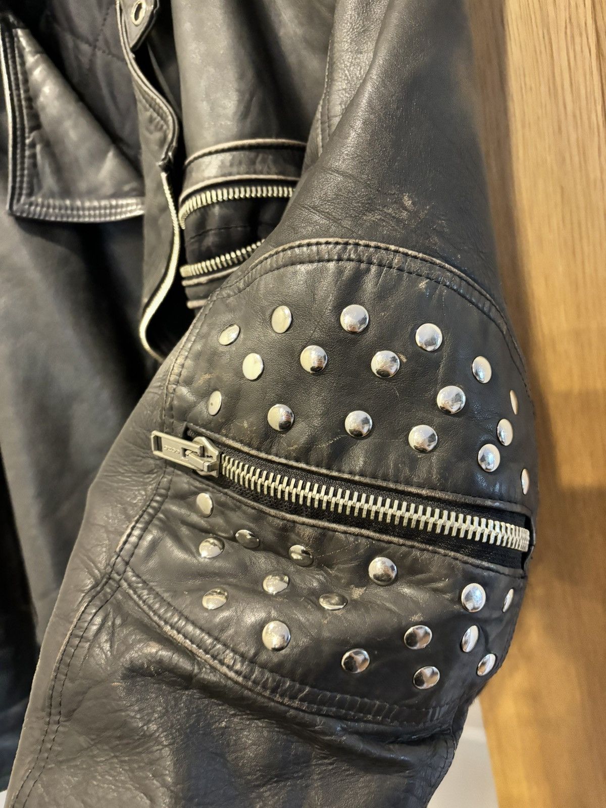Vintage Real Leather Jacket Size XXL / US 16-18 / IT 52-54 - 4 Thumbnail