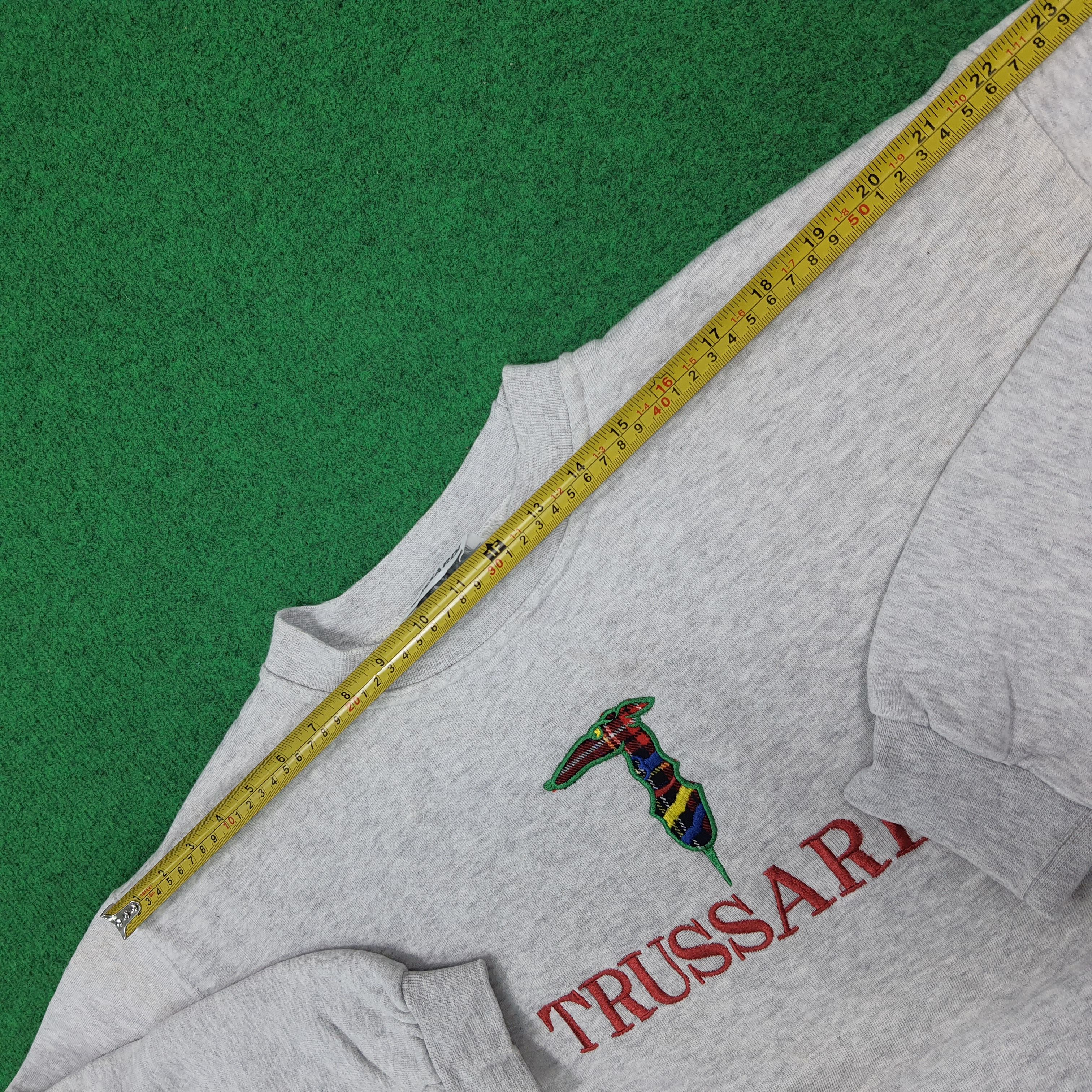 Trussardi Vintage Trussardi Logo Tartan Embroidery Sweatshirt C292N11 Size US M / EU 48-50 / 2 - 8 Thumbnail