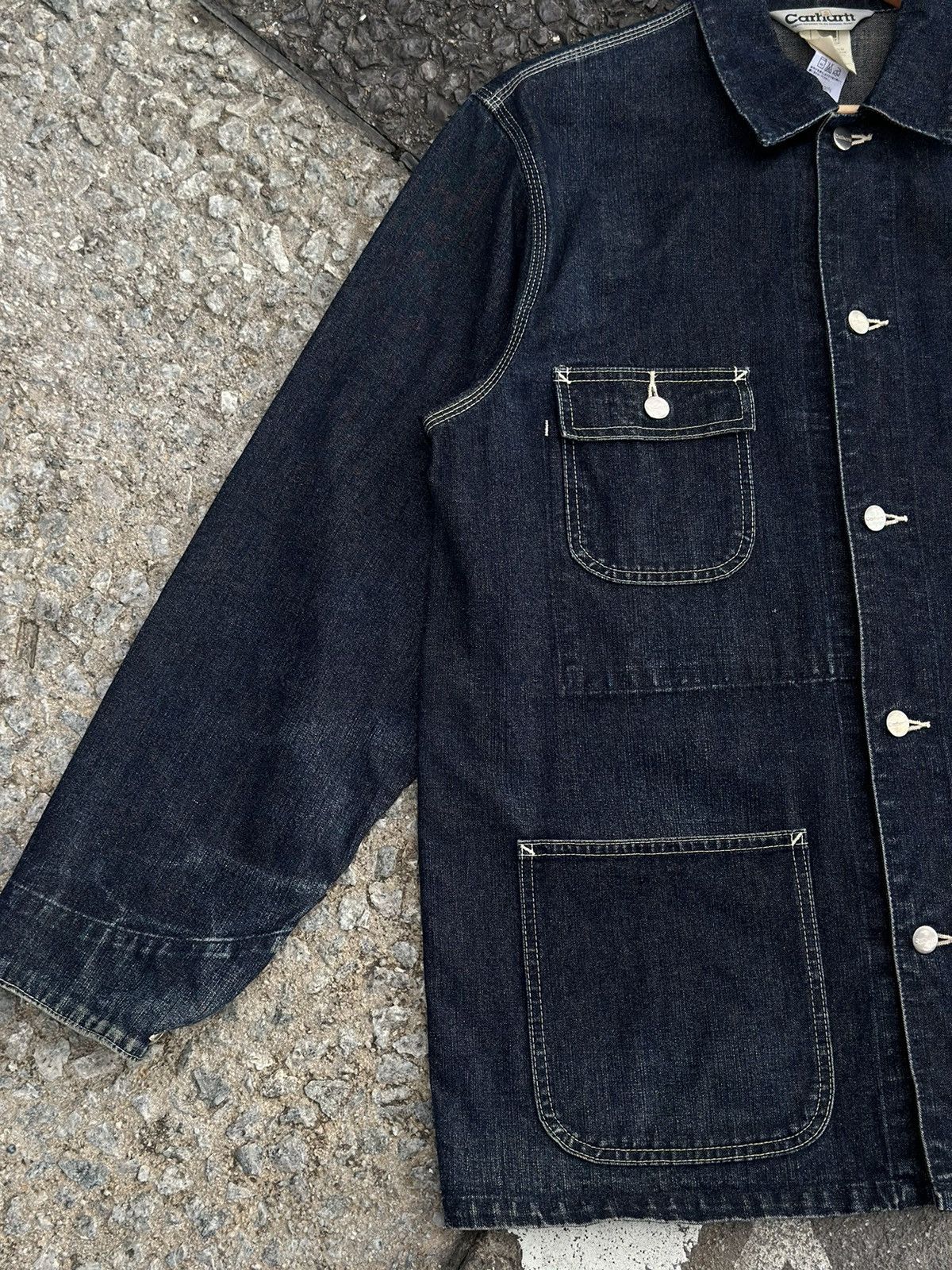 Carhartt × Vintage CARHATT WORKWEAR VINTAGE DENIM MICHIGAN JACKET Size US L / EU 52-54 / 3 - 3 Thumbnail