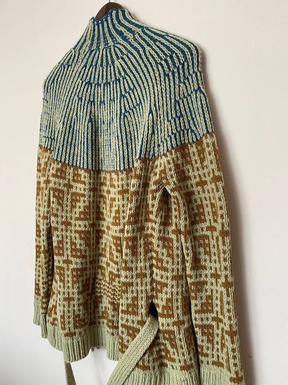 Dries Van Noten Dries Van Noten Heavy Long Chunky Knit Belted Cardigan Size US M / EU 48-50 / 2 - 9 Thumbnail