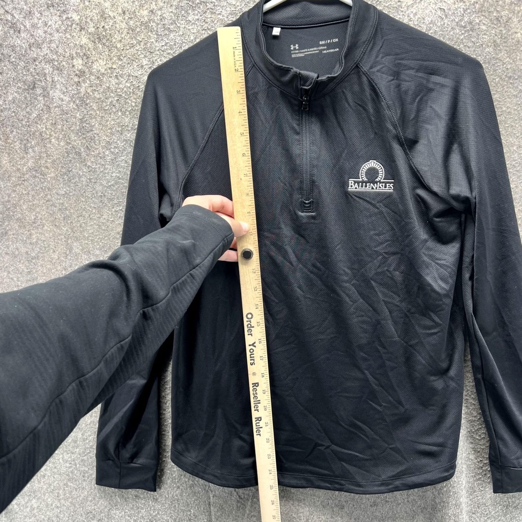 Under Armour Under Armour Womens Small Black HeatGear Pullover Shirt 1/4 Zip Golf Sweatshirt Size S / US 4 / IT 40 - 6 Thumbnail