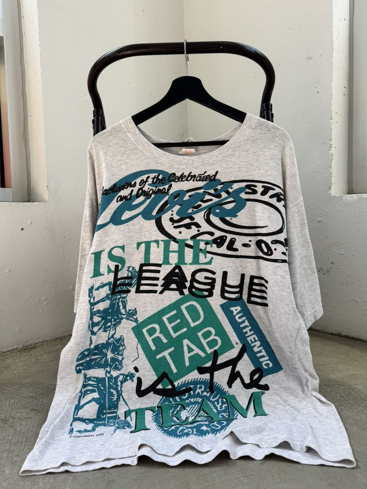 Levi's Vintage 90s Single Stitch Levi’s 501 Oversized Tee Size US L / EU 52-54 / 3 - 1 Thumbnail
