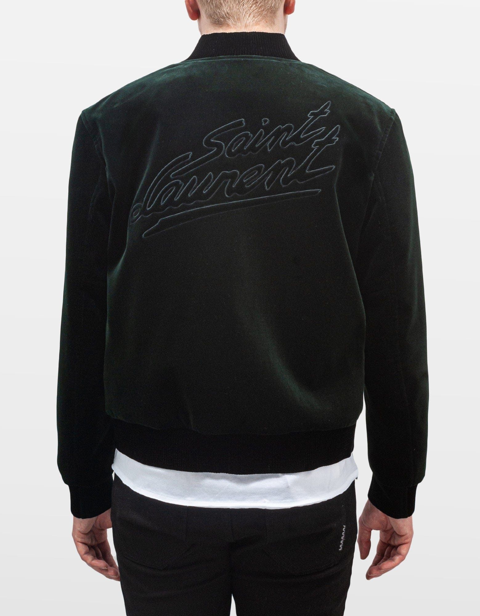 Saint Laurent Paris Saint Laurent Green Velvet Teddy Jacket Size US M / EU 48-50 / 2 - 4 Thumbnail