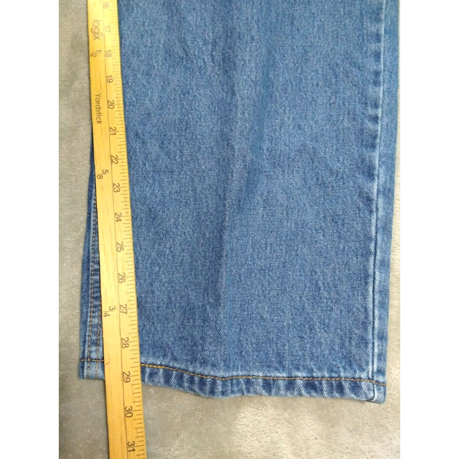 Levi's VINTAGE Levi's Jeans 550 Men - 50x30 Blue Denim Relaxed Tapered Fit 5-Pocket Medium Wash Mens Clothing Size US 34 / EU 50 - 5 Thumbnail