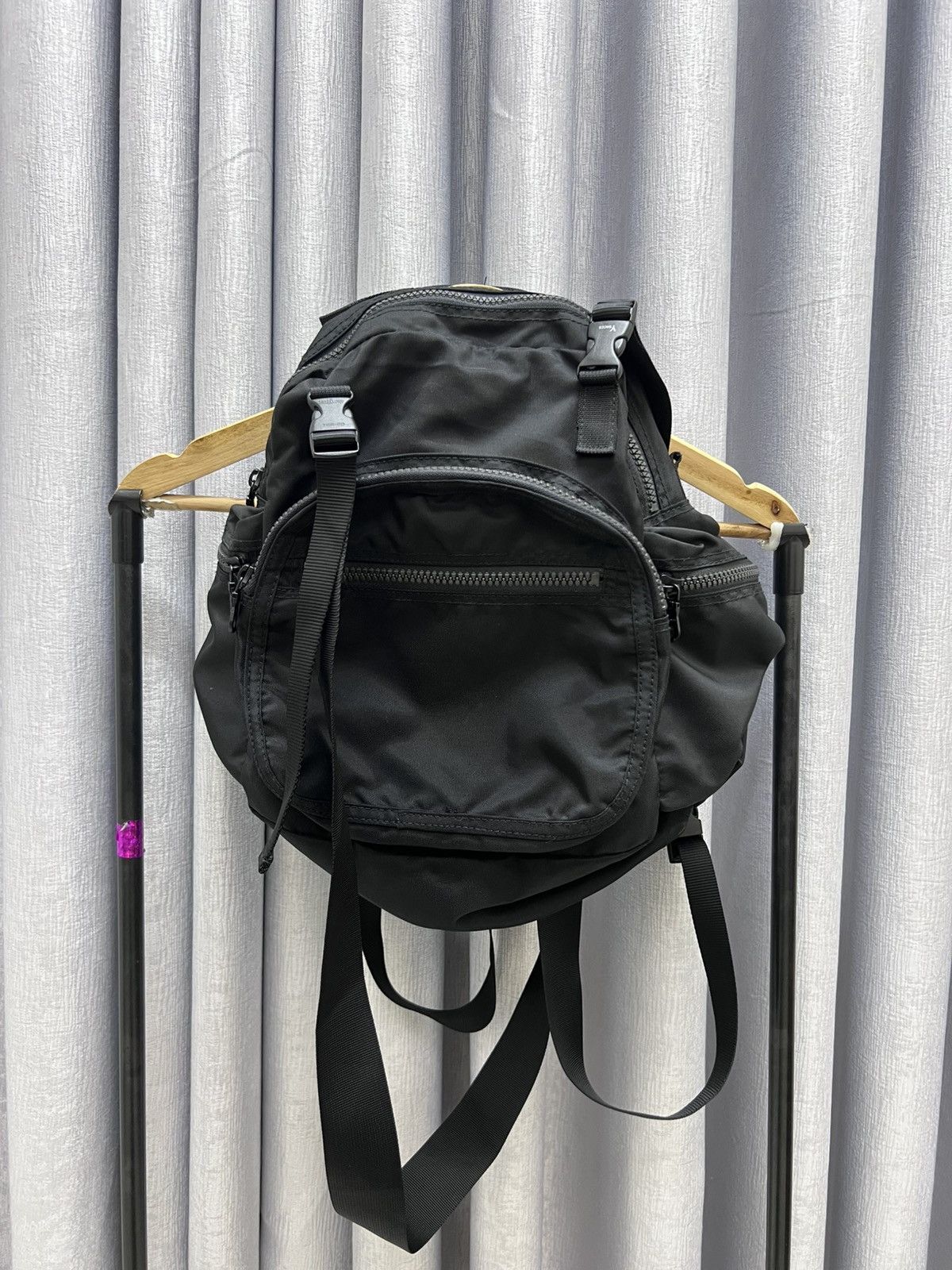 Yohji Yamamoto Ysaccs Yohji Yamamoto Black 2 Ways Backpack Sling Bag Size ONE SIZE - 1 Thumbnail