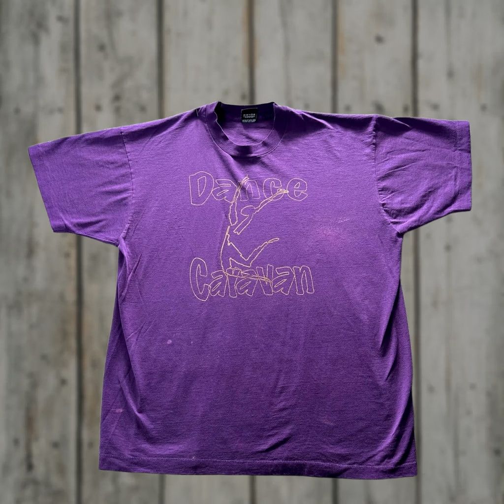 Vintage Vintage Screen Stars Best Shirt Mens XL Purple Dance Graphic Caravan 90s Size US XL / EU 56 / 4 - 1 Thumbnail