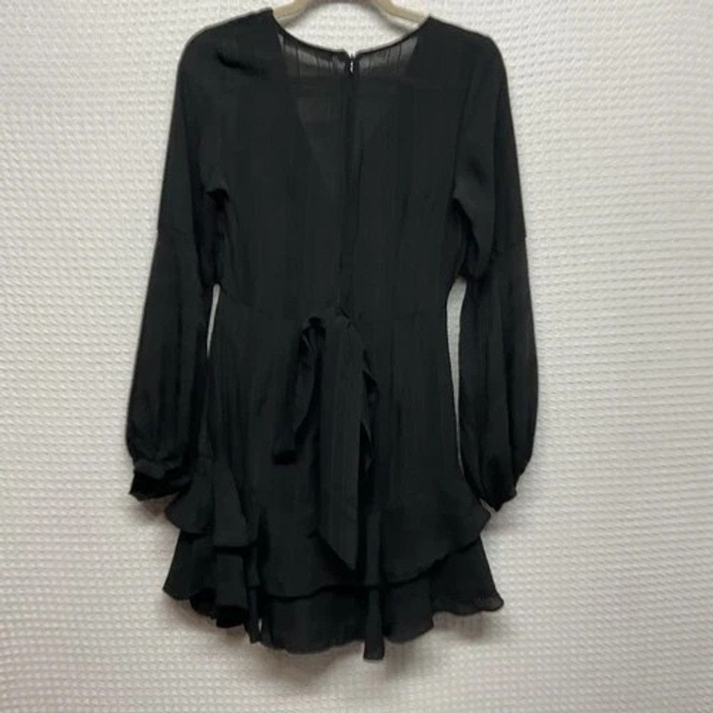 Other Saints + Secrets Ruffle Long Sleev Ruffle Mini Dress Women S Size S / US 4 / IT 40 - 8 Thumbnail