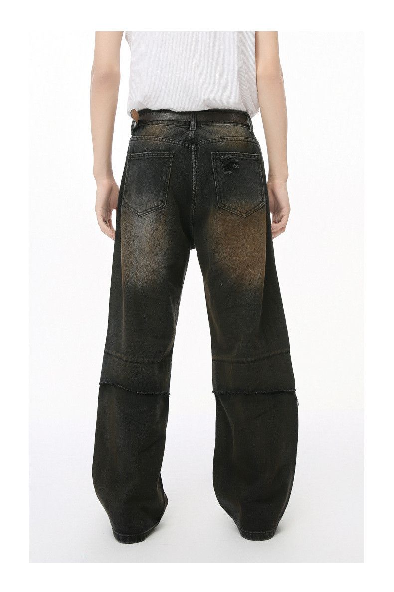 Japanese Brand × Jean American ripped distressed washed vintage straight jeans Size US 32 / EU 48 - 5 Thumbnail