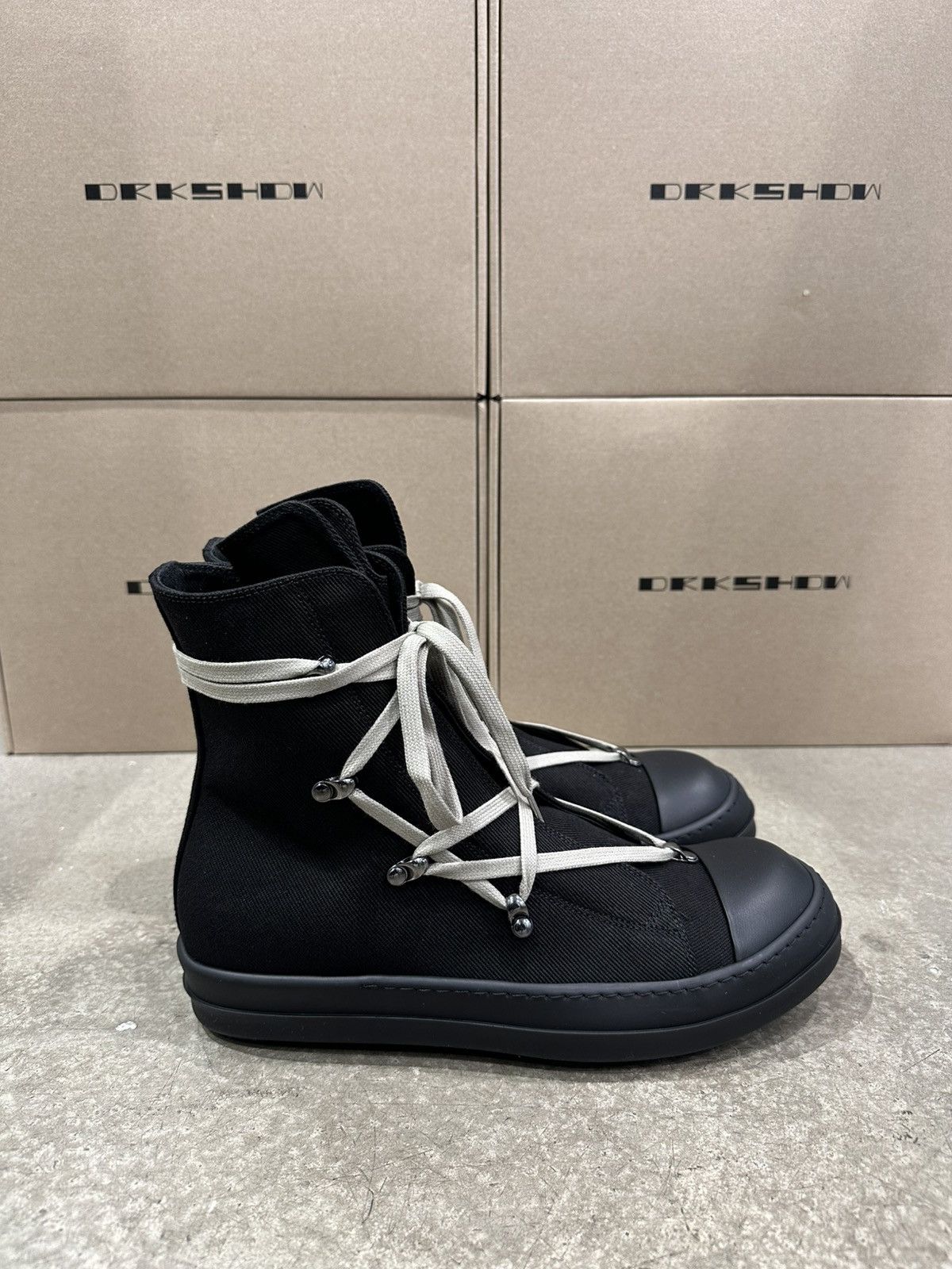 Rick Owens Drkshdw RICK OWENS DRKSHDW Lido Hexa Sneaker Black Pearl Size US 8 / EU 41 - 1 Thumbnail