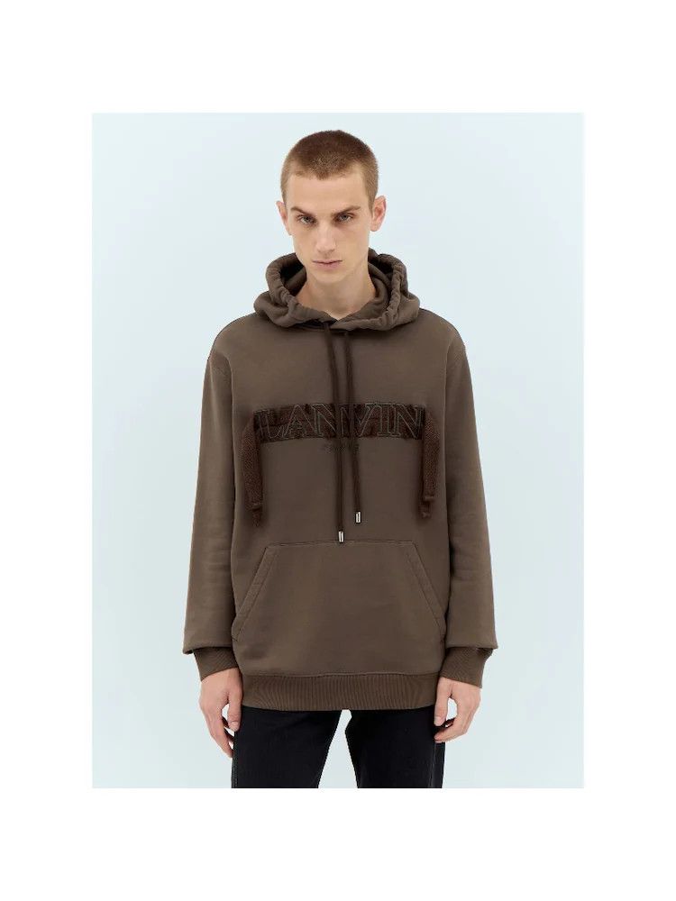 Lanvin o1s22i1n1024 Curb Hoodie in Brown Size US S / EU 44-46 / 1 - 1 Thumbnail