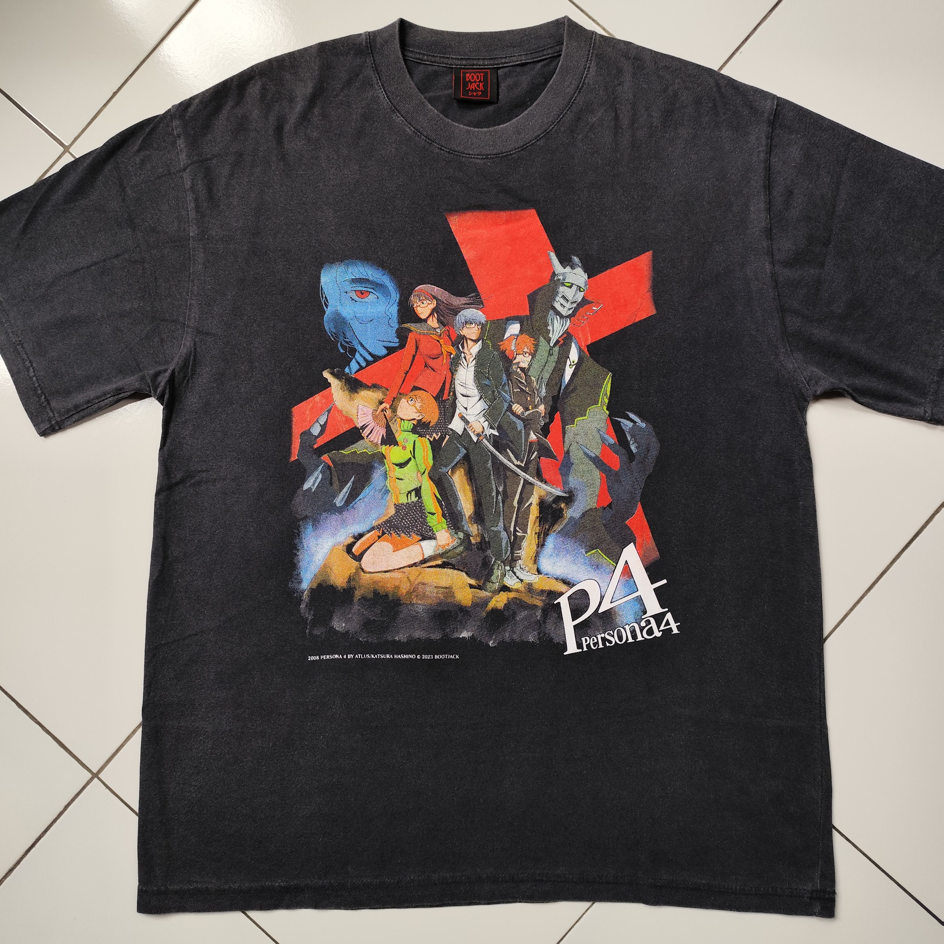 Anime × Japanese Brand RARE ANIME Persona 4 x Evangelion Yu Narukami Size XL Size US XL / EU 56 / 4 - 4 Thumbnail