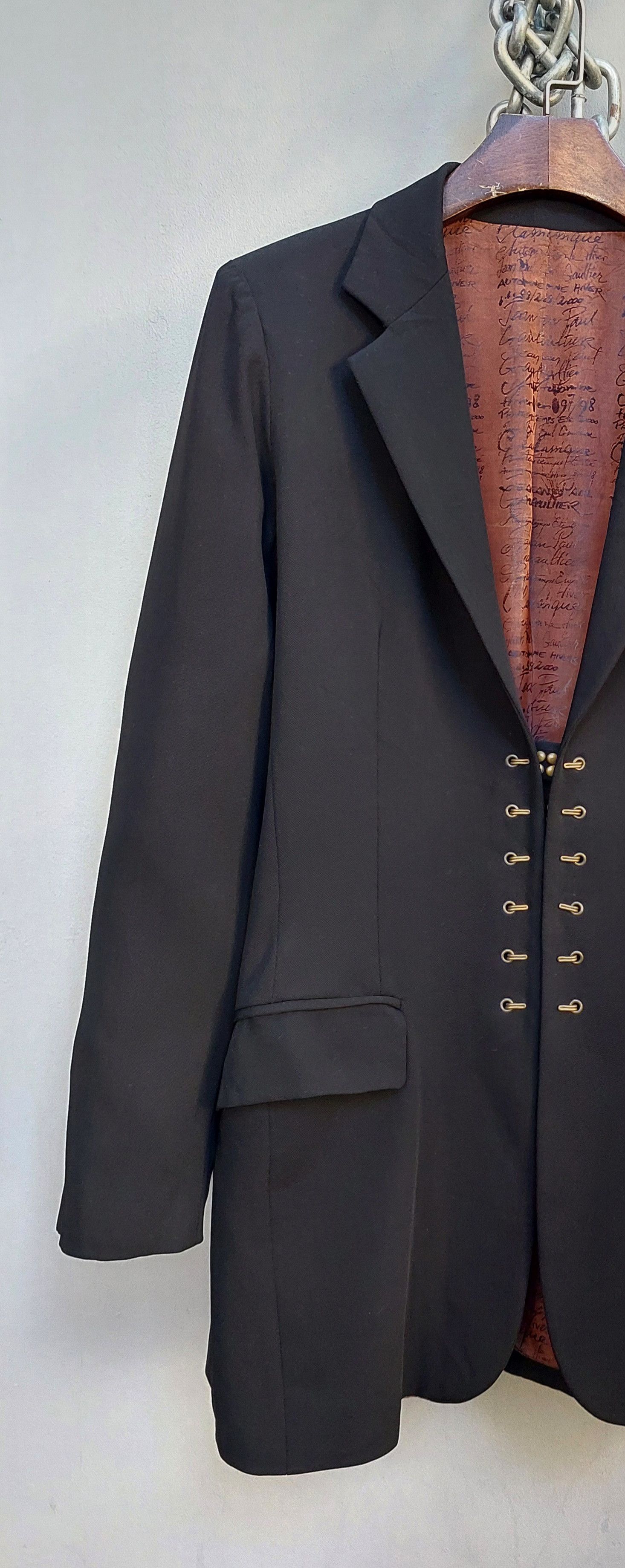 Jean Paul Gaultier Jean Paul Gaultier Hiver 97-98 Hook & I Wool Jacket Size XL / US 12-14 / IT 48-50 - 4 Thumbnail
