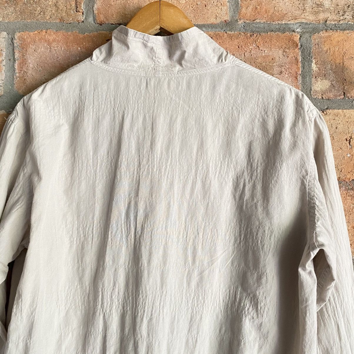 Issey Miyake Plantation Beige Button-Up Shirt with High Neck Size M / US 6-8 / IT 42-44 - 8 Thumbnail