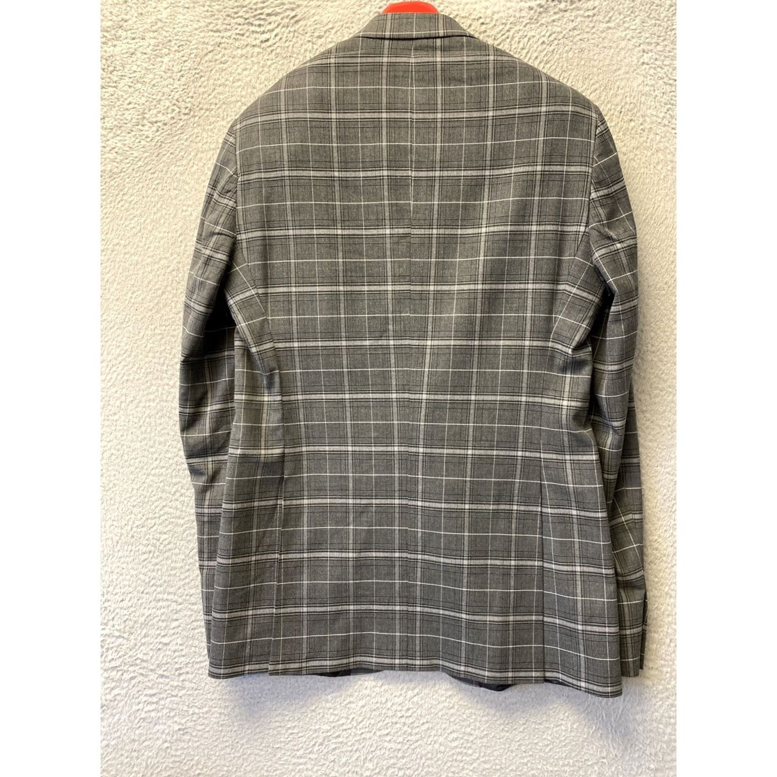 Sean John VINTAGE? Sean John Jacket Blazer Sport Coat Men’s 42R XL Gray Plaid Preppy Office /0744 Size 42R - 7 Thumbnail