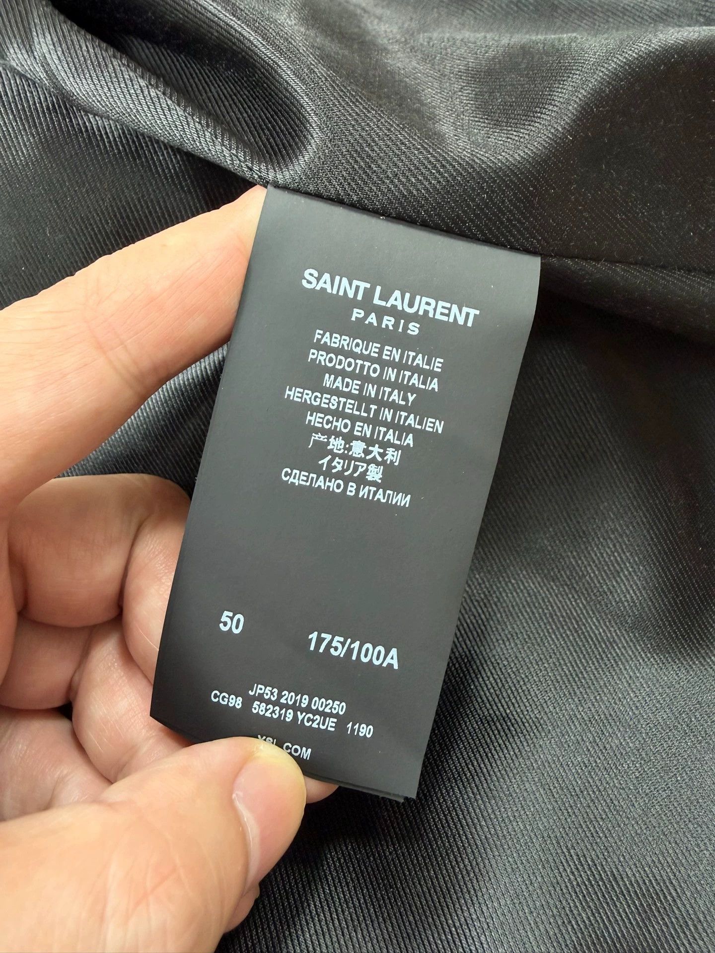 Saint Laurent Paris Saint Laurent Slp Runway Style Striped Lambskin Jacket Size US M / EU 48-50 / 2 - 7 Thumbnail