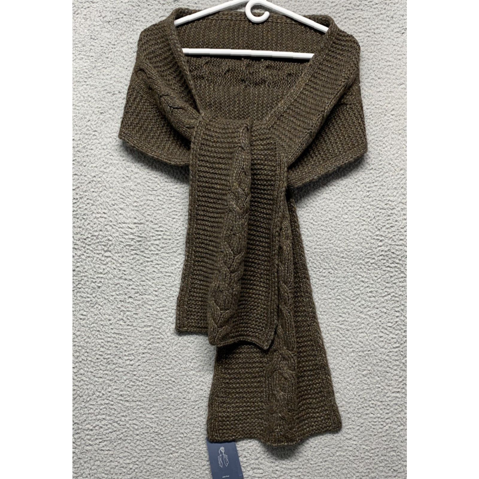 Vintage NEW Universal Threads Oblong Winter Scarf Heather Brown One Size 88” Long NWT Size ONE SIZE - 2 Thumbnail