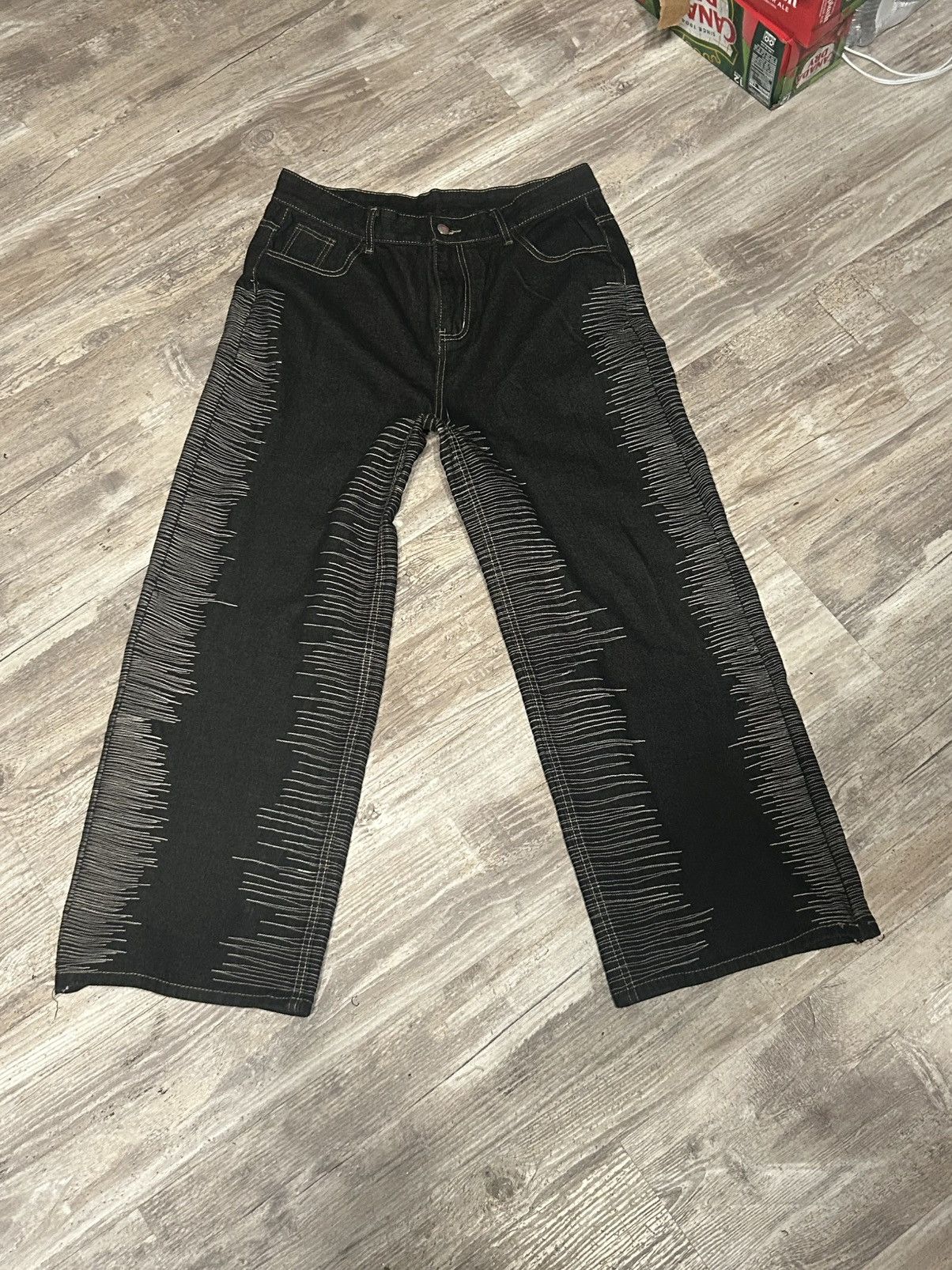 Japanese Brand Slumxweirdo scribble Denim Size US 34 / EU 50 - 3 Thumbnail