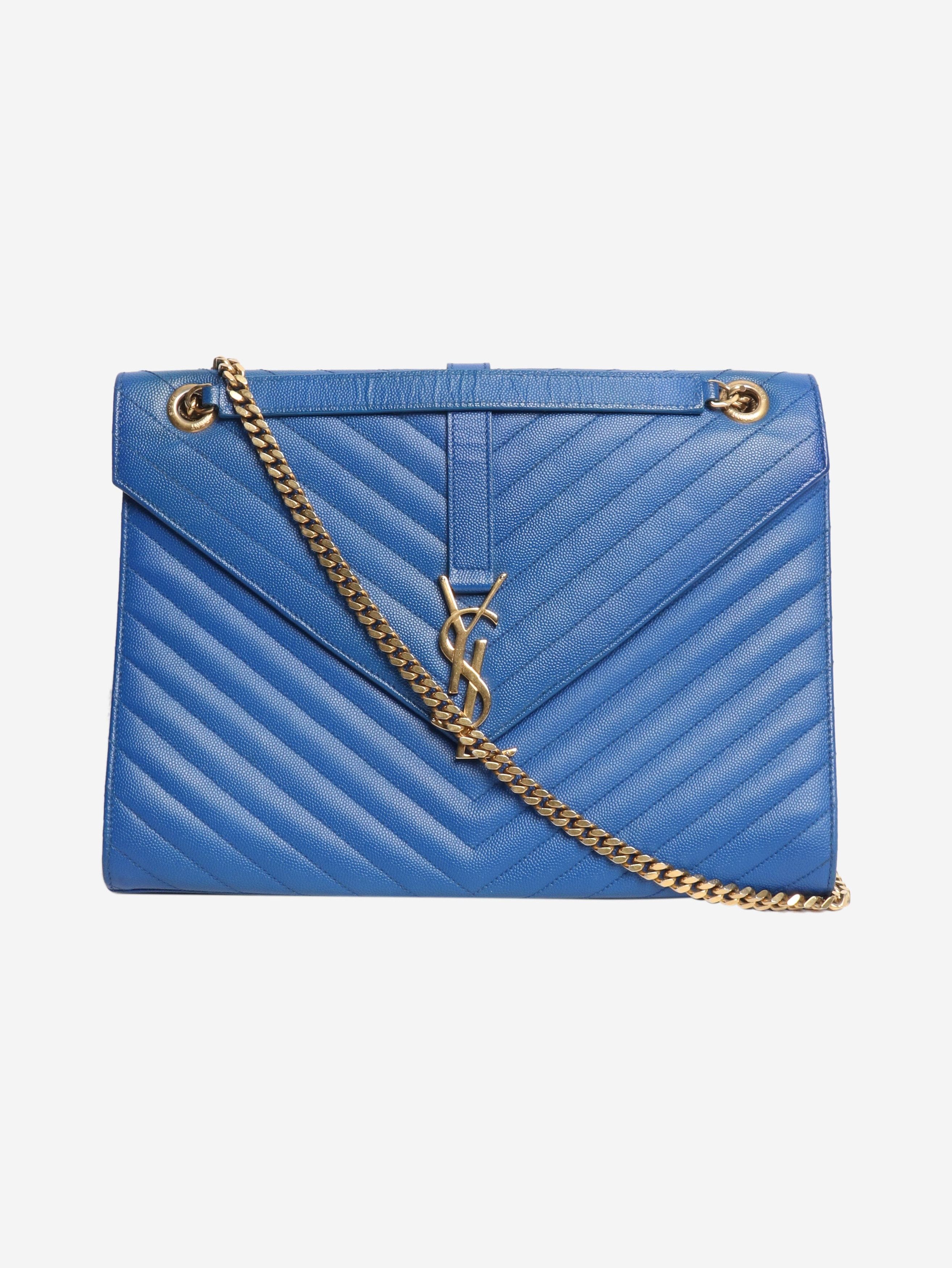 Other Blue leather chevron-quilted shoulder bag Size ONE SIZE - 1 Thumbnail