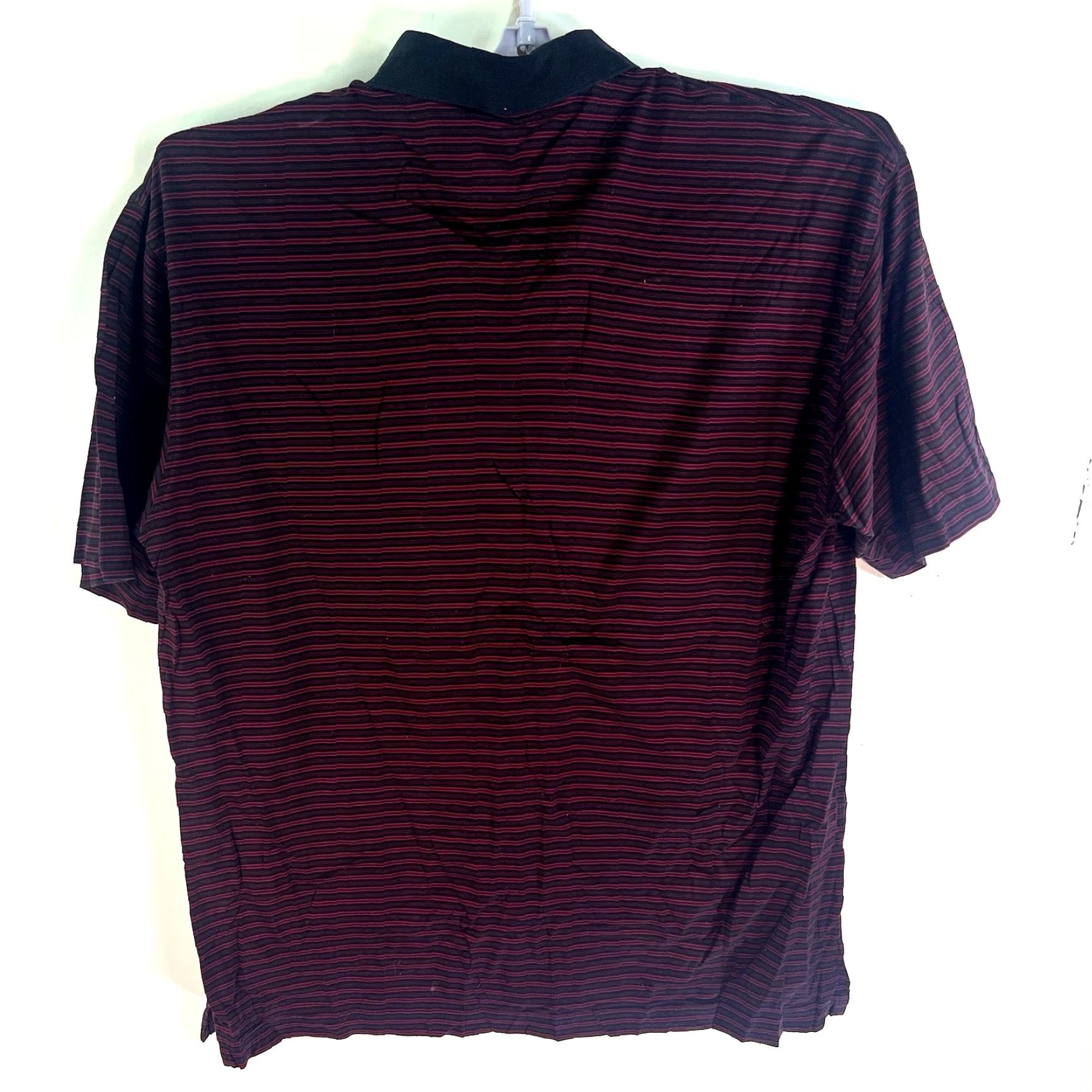 Wrangler Wrangler George Strait Cowboy Cut Polo Shirt Mens Size L Maroon Striped Activewear Size US L / EU 52-54 / 3 - 7 Thumbnail