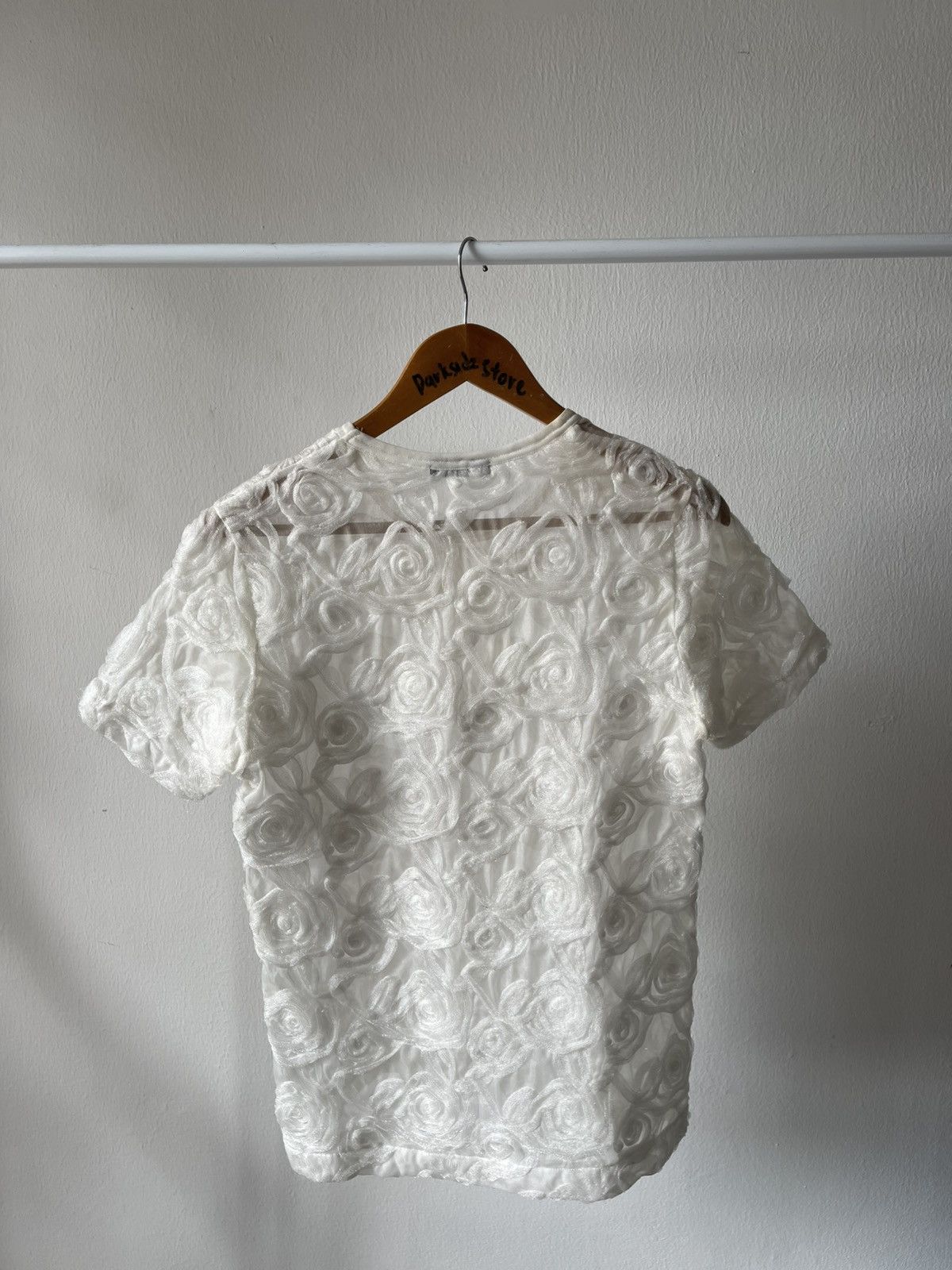 Comme des Garcons × Rei Kawakubo × Tricot Comme des Garcons 1990 Comme Des Garcons Flower Art Shirt Size S / US 4 / IT 40 - 6 Thumbnail