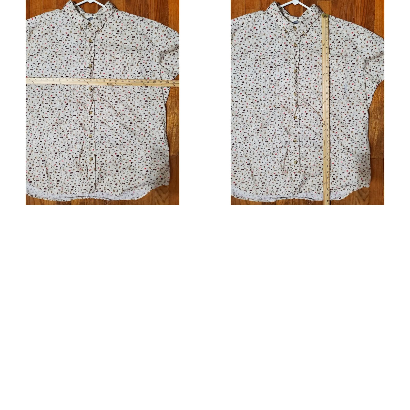 Vintage Columbia Camping Print Shirt XXL Button Up Short Sleeve Outdoor Regular Fit Size US XXL / EU 58 / 5 - 8 Thumbnail
