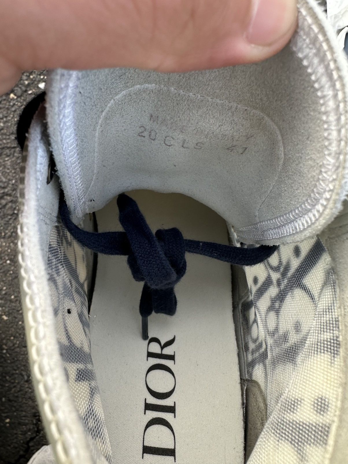 Dior Dior B23 White/Blue Size US 8 / EU 41 - 6 Thumbnail