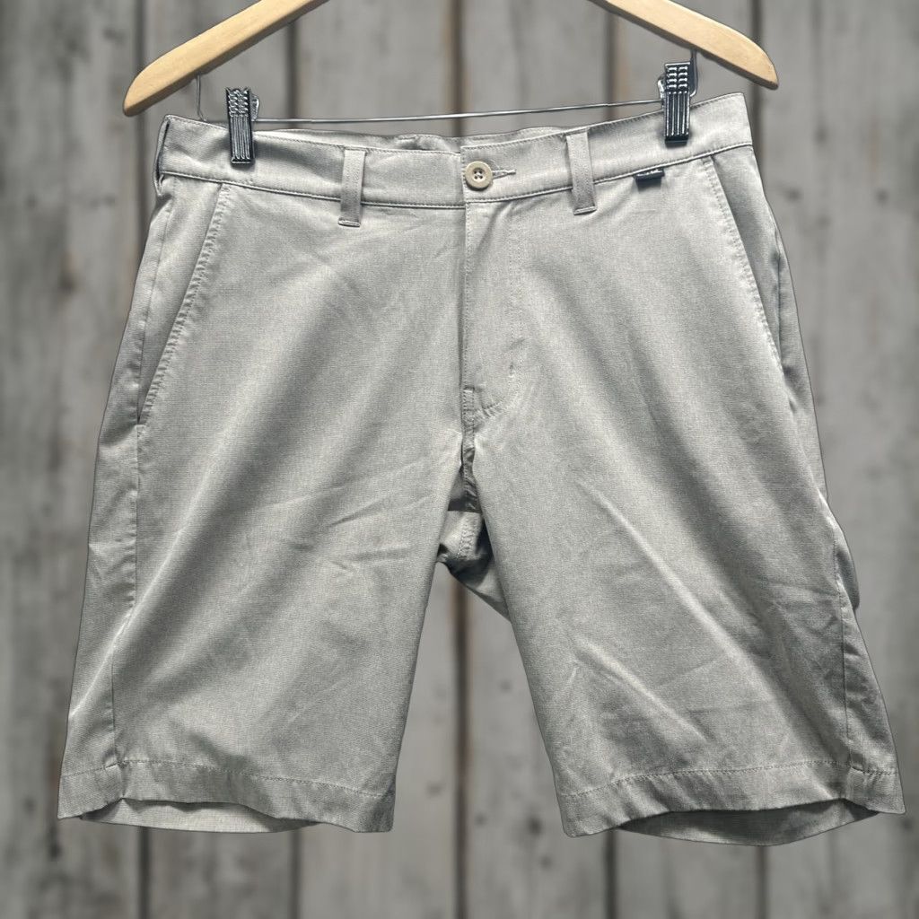 TravisMathew Travis Mathew Shorts Mens 30 Gray Check Chino Golf Stretch Casual 10 Inseam Size US 30 / EU 46 - 1 Thumbnail