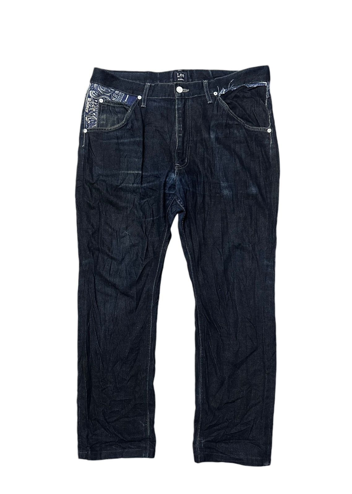 Lee Lee x Xlarge bandana blue denim jeans Size US 37 - 2 Thumbnail