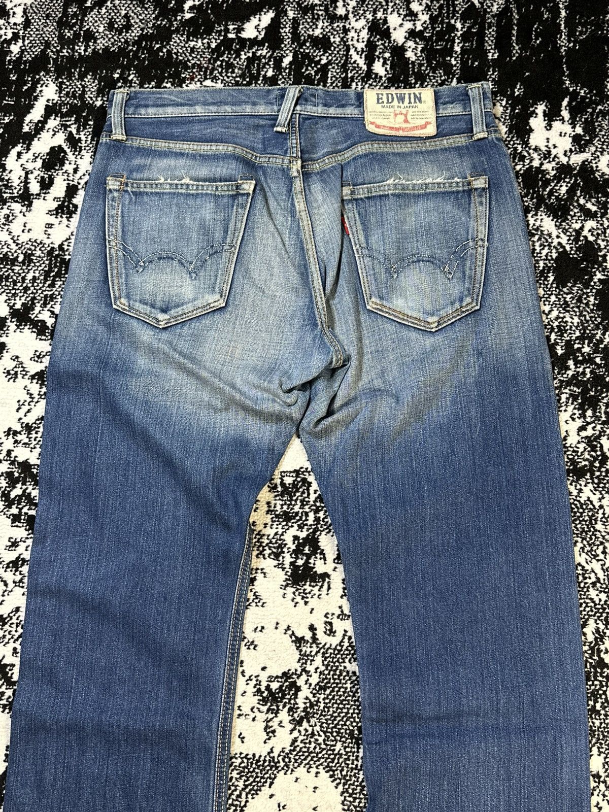 Sugar Cane 2000s Edwin Blue Trip Mud Wash Jeans Size US 33 - 12 Thumbnail