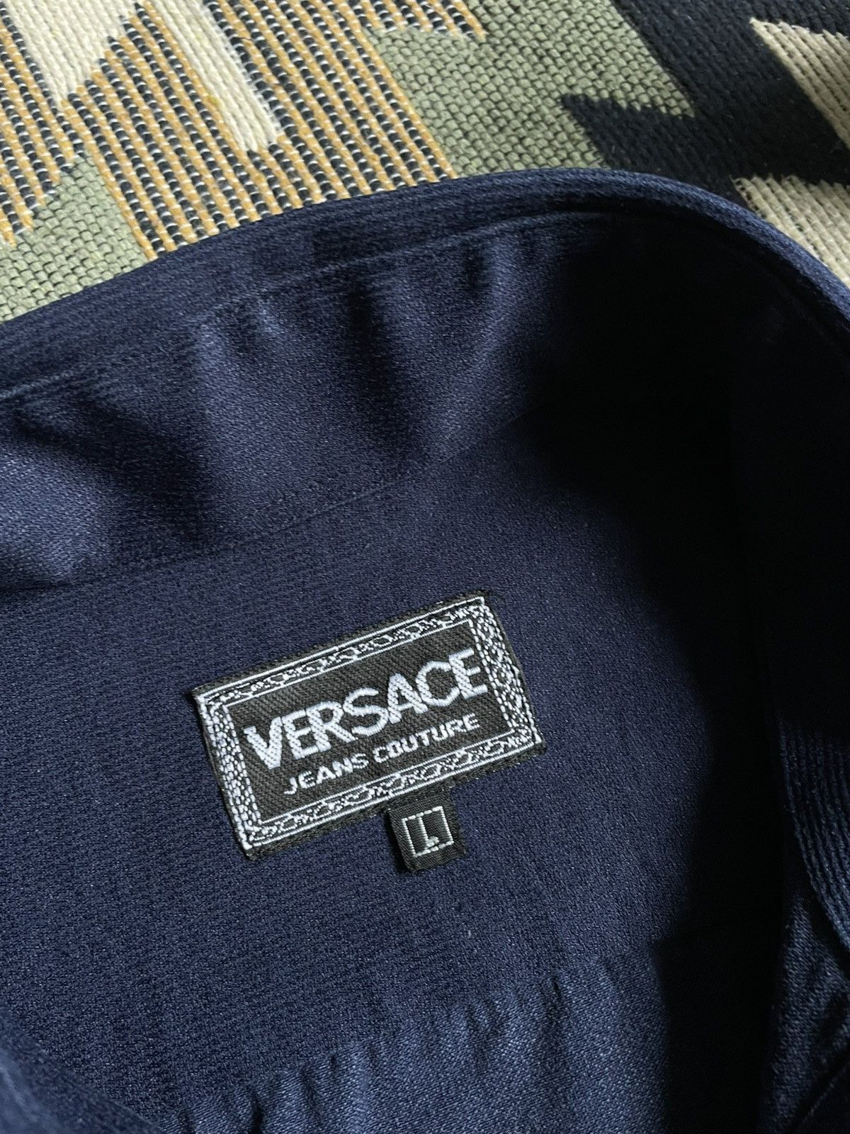 Versace Jeans Couture × Vintage Vintage Versace Jeans Couture Short Sleeve Shirt Size US L / EU 52-54 / 3 - 9 Thumbnail
