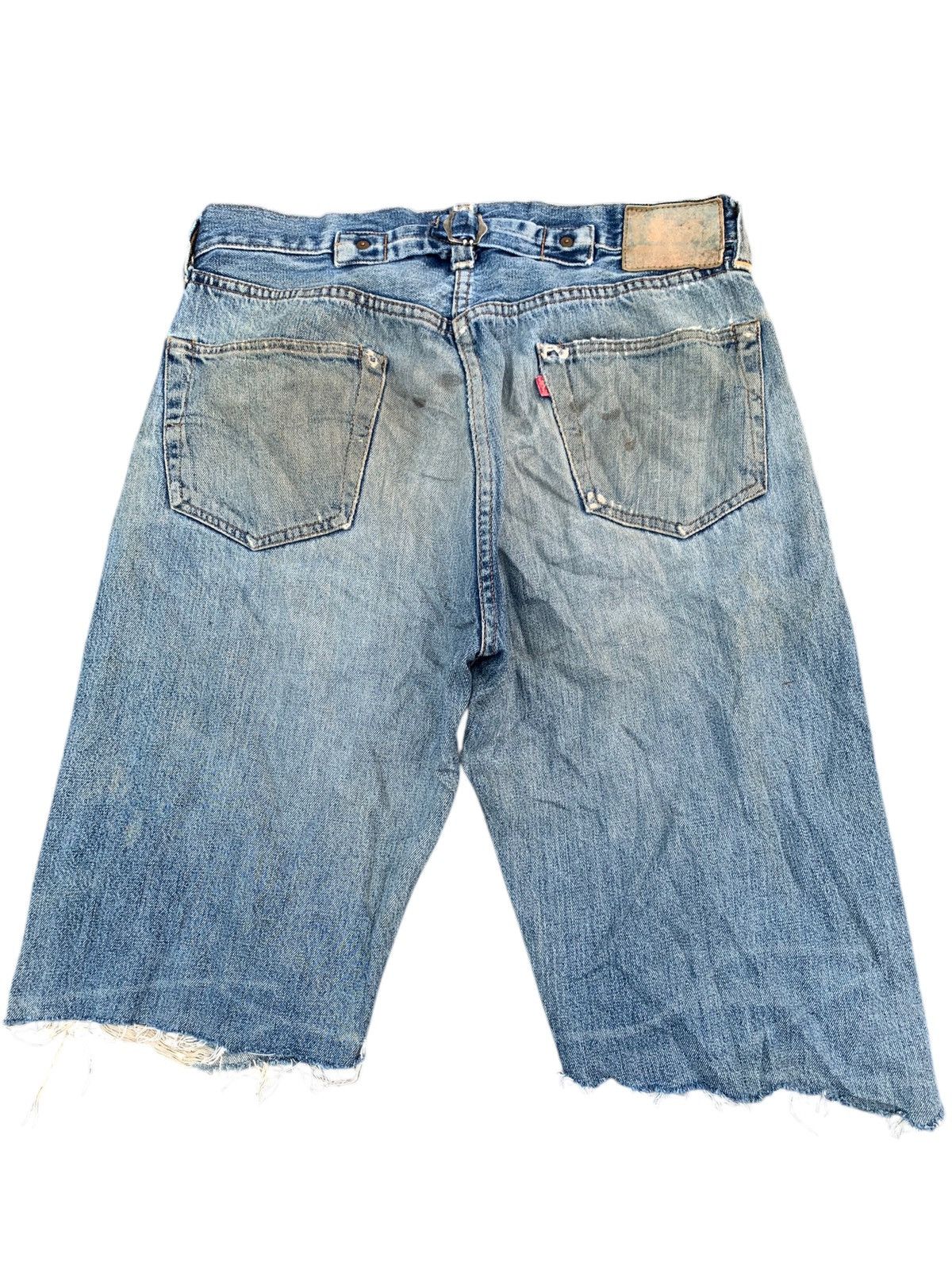 Levi's VINTAGE LEVI’S BIG E SELVEDGE BUCKLE BACK DISTRESSED DENIM Size US 32 / EU 48 - 2 Thumbnail