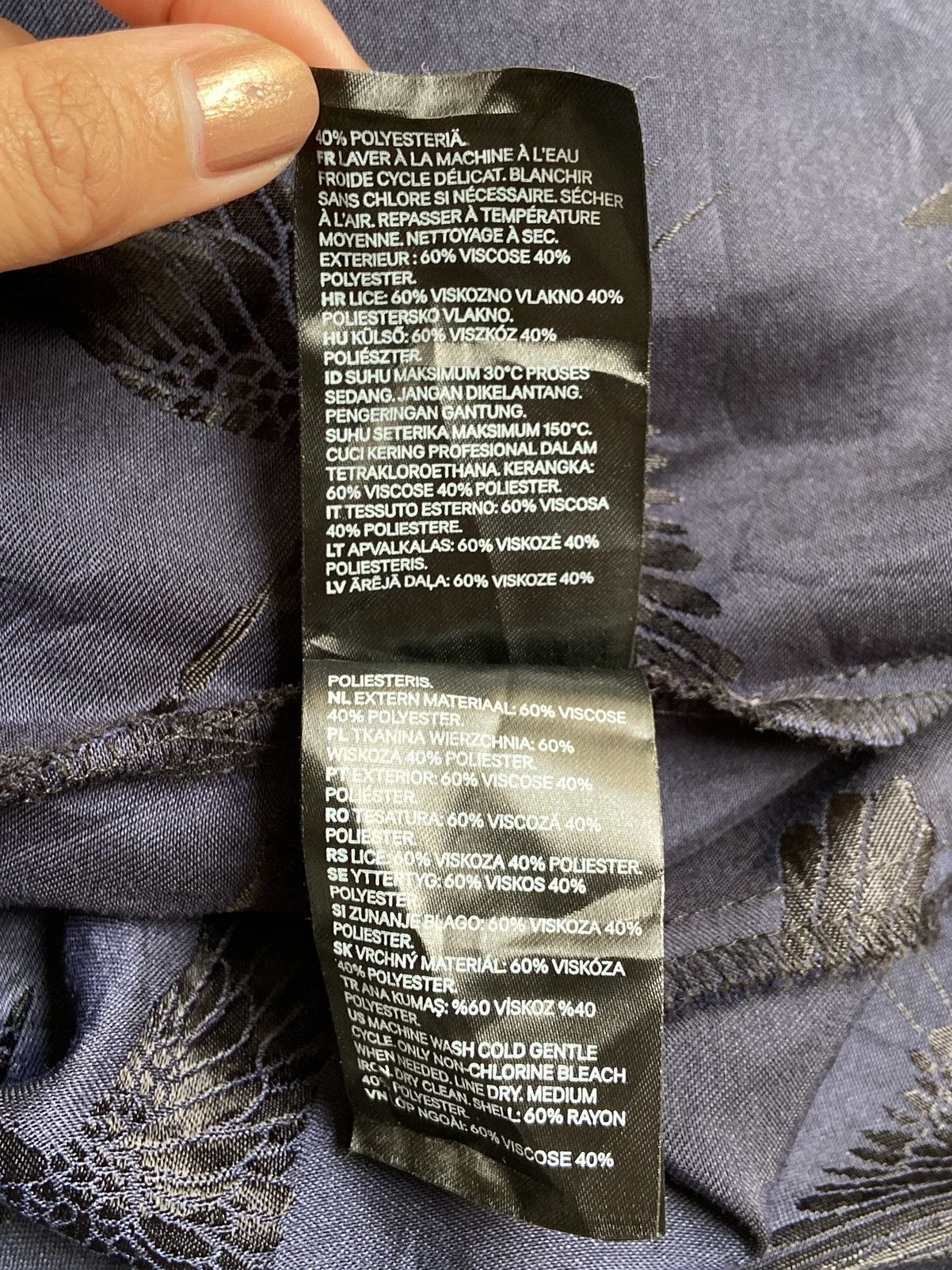 H&M H&M Black Kimono Bird Pattern Size US XS / EU 42 / 0 - 15 Thumbnail
