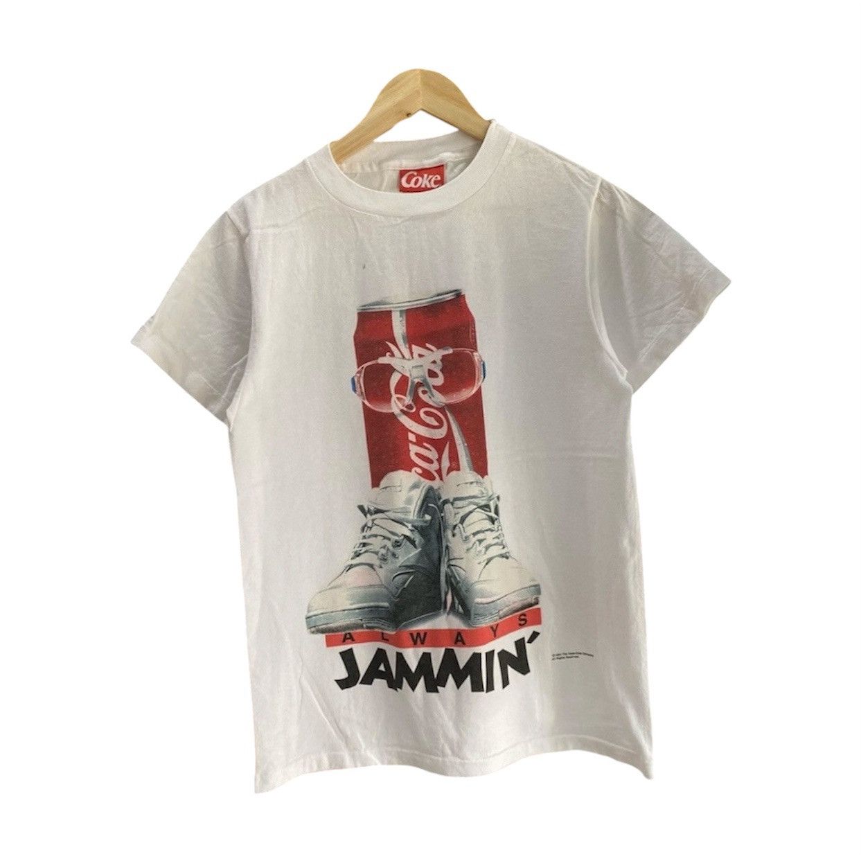Coca Cola Vintage 1994 Coca-Cola "Always Jammin" Graphic T-Shirt White Size US M / EU 48-50 / 2 - 1 Thumbnail