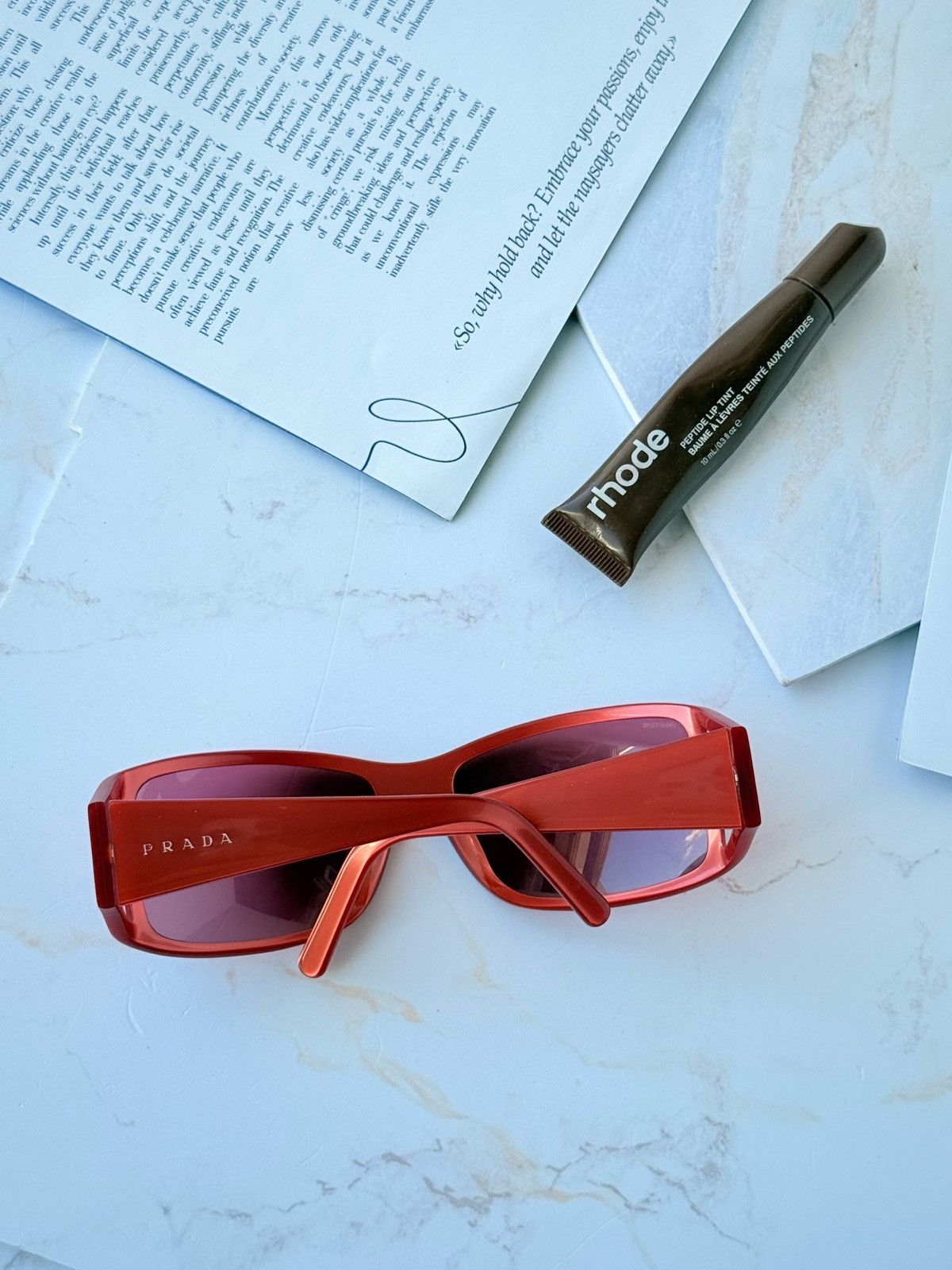 Prada Prada vintage red sunglasses SPR01F Size ONE SIZE - 19 Thumbnail