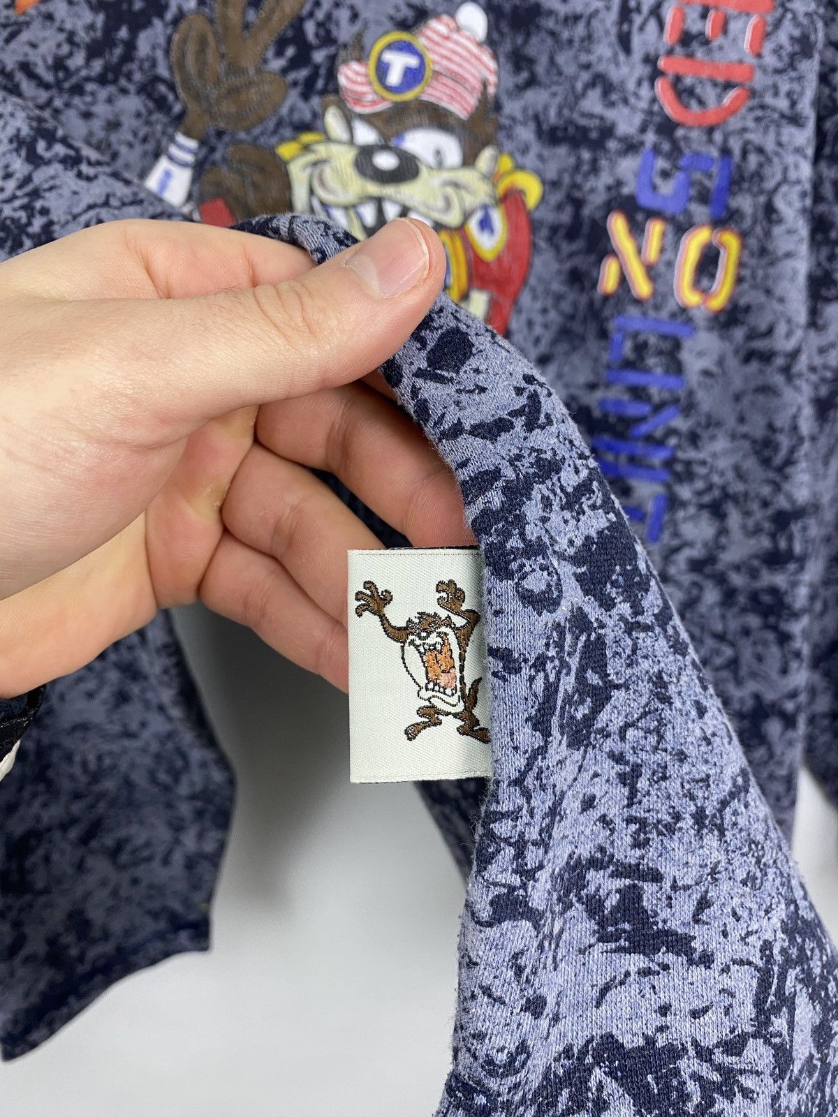 Warner Bros 🇺🇸 Vintage 90s Taz Snowboard Looney Tunes Hoodie Y2K Rare Size US M / EU 48-50 / 2 - 9 Thumbnail