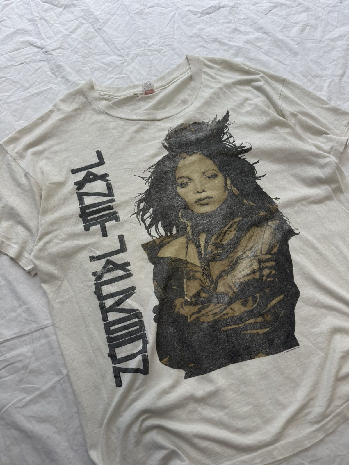 Rap Tees Vintage 90s Rap Tee Style Janet Jackson Paper Thin Tee Rare Size US XXL / EU 58 / 5 - 3 Thumbnail