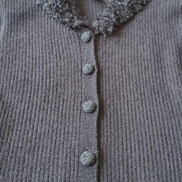 Vintage Gantos Vintage 2 Pc Skirt Suit w Knitted Collars, Sleeves, M Size S / US 4 / IT 40 - 9 Thumbnail