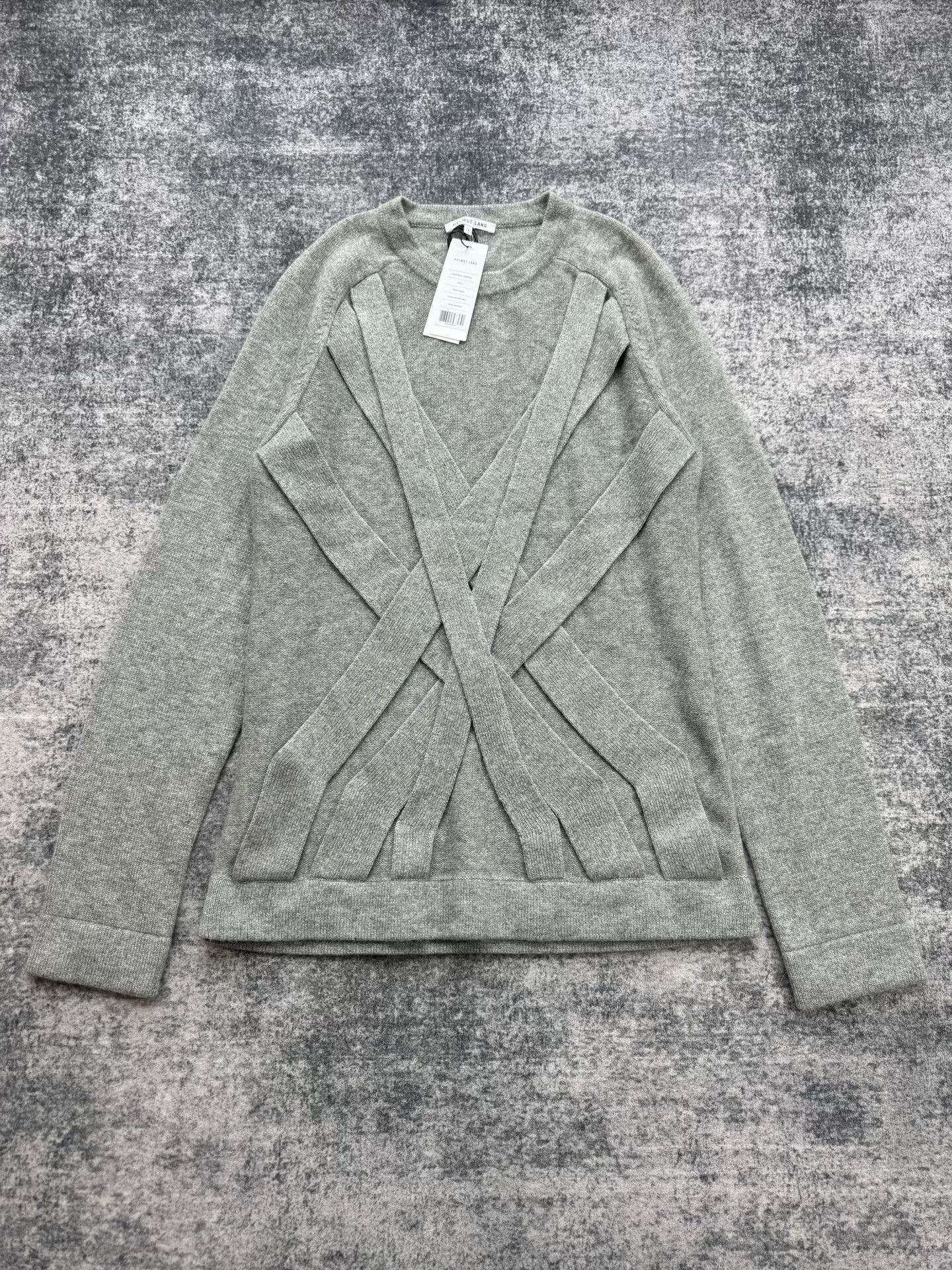 Helmut Lang Helmut Lang Crazy Straps Cashmere Sweater Size S / US 4 / IT 40 - 1 Thumbnail