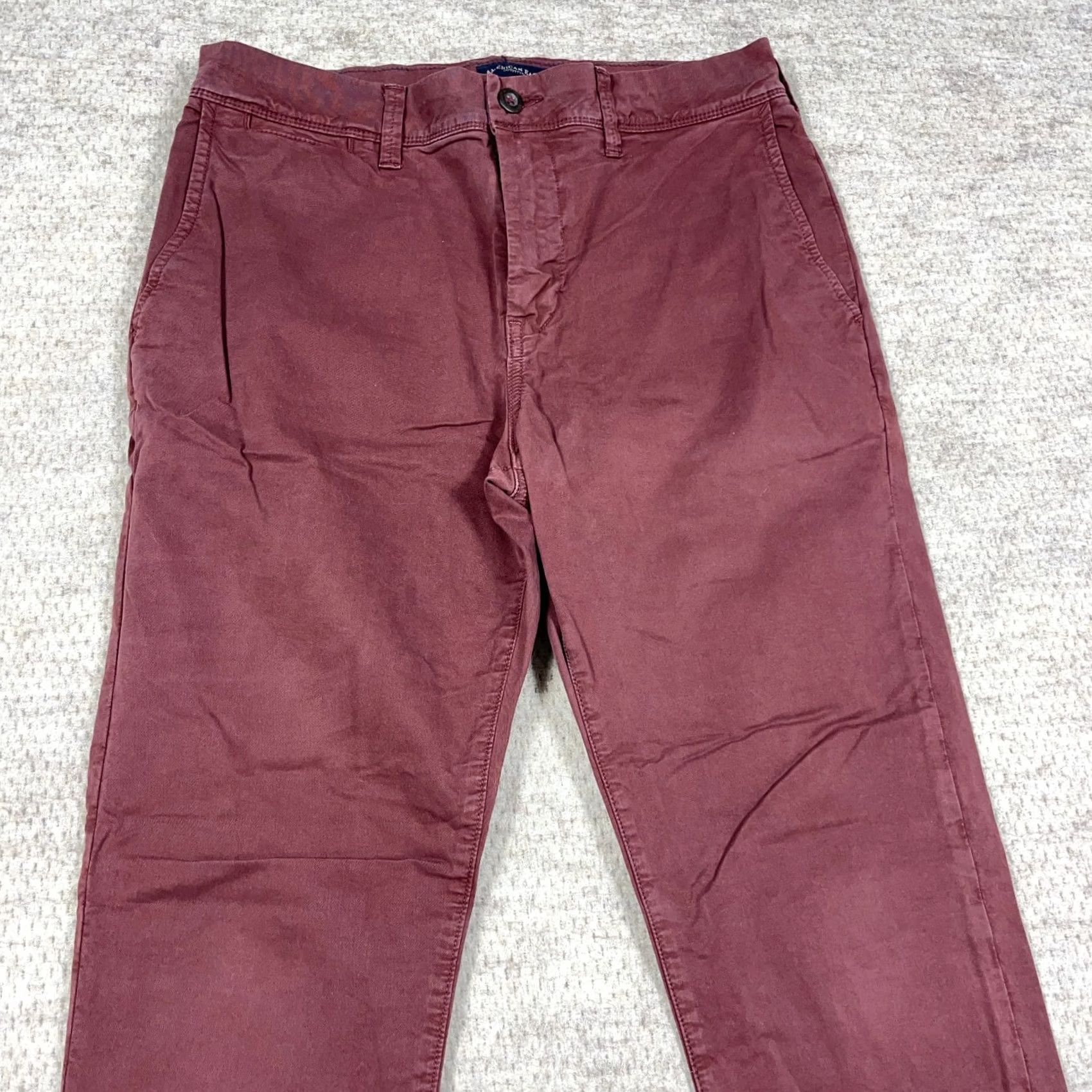American Eagle Outfitters American Eagle Outfitters Pants Men 31x30 Slim Fit Chino Purple Cotton Flat Front 5-Pocket Slant/Slash Pockets Dining Business Casual Formal Workwear Size US 31 - 4 Thumbnail