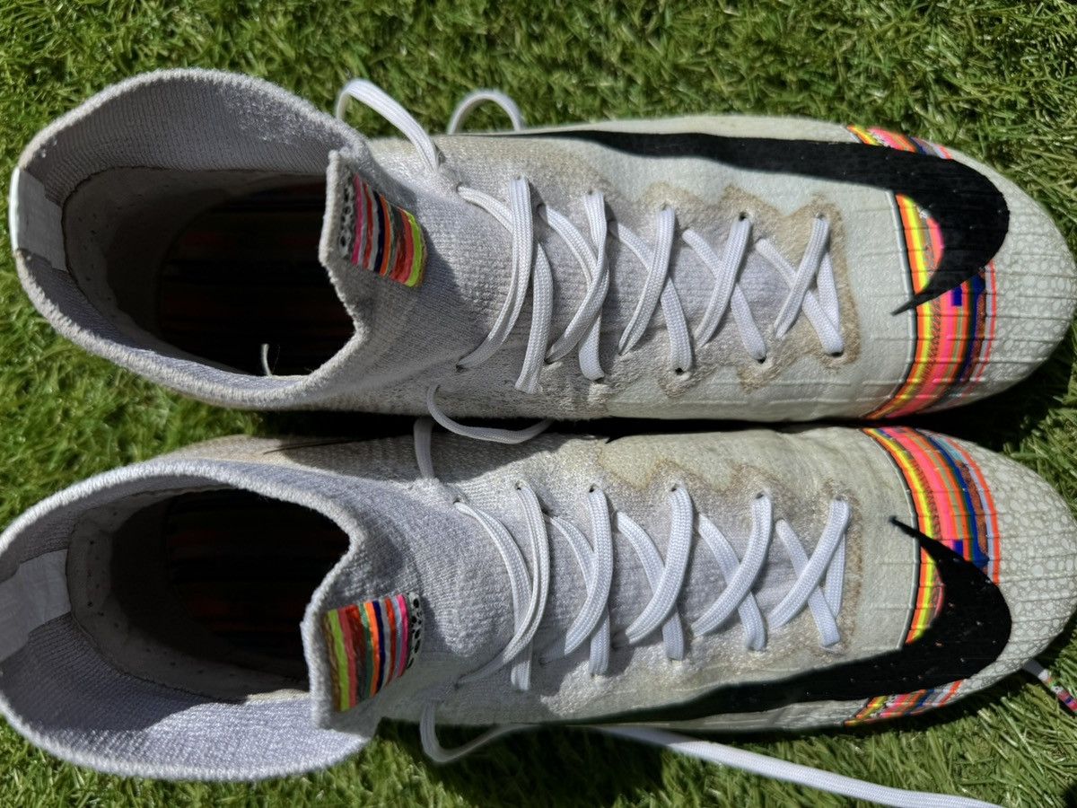 Nike NIKE MERCURIAL SUPERFLY 6 ELITE FG LVLUP-PURE PLATINUM/WHITE Size US 11.5 / EU 44-45 - 6 Thumbnail