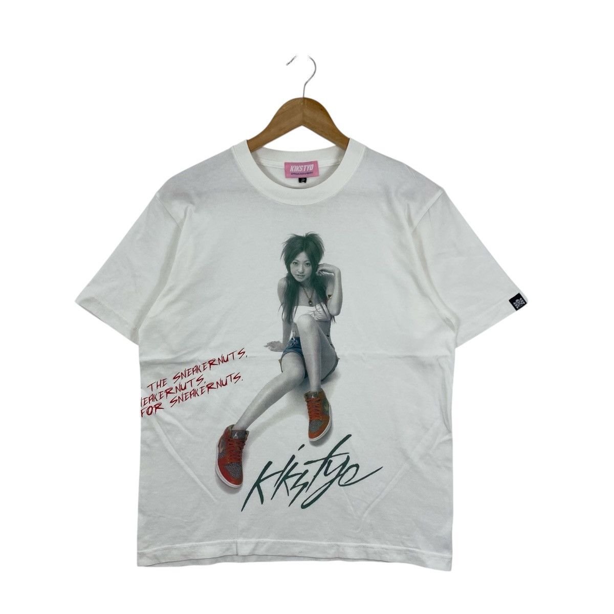 KIKS TYO KIKS TYO Yuko Ishida AJ1 Sneaker Girl Tee White M 2008 Rare Size US M / EU 48-50 / 2 - 1 Thumbnail
