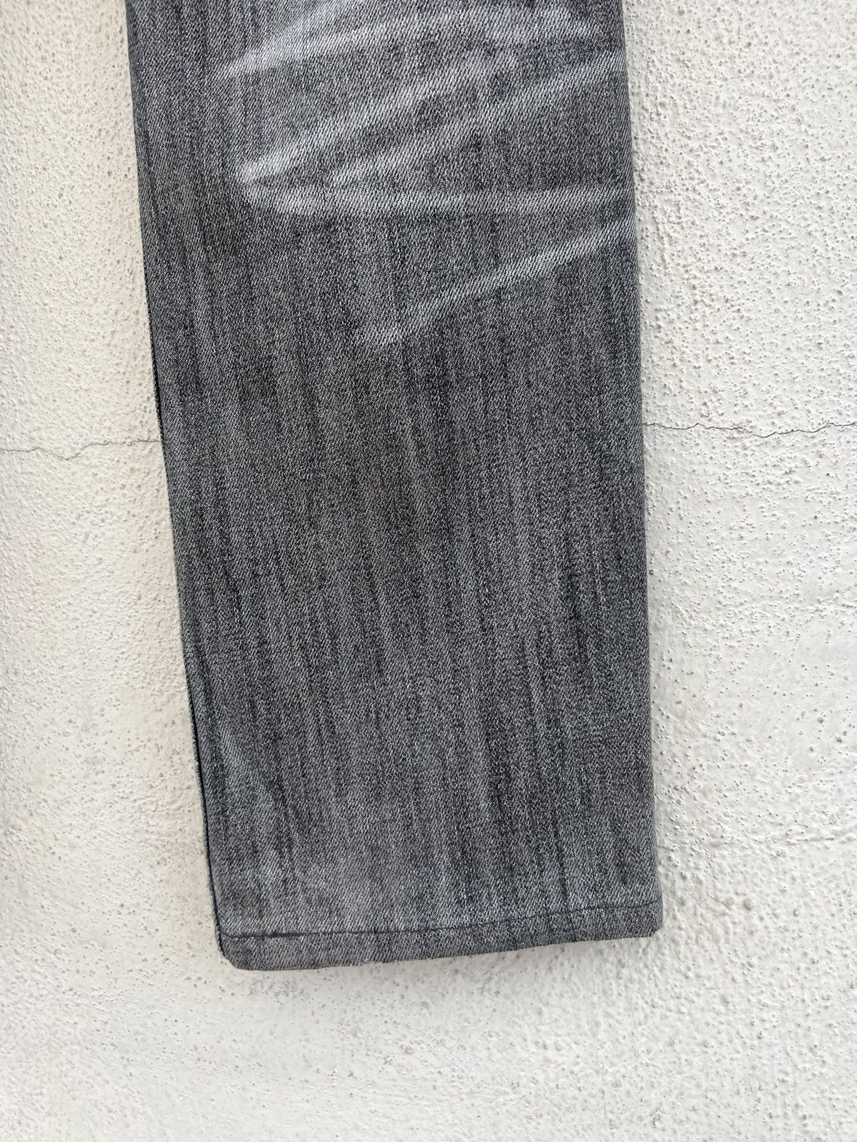 Schlussel Vintage Schlussel Japan Ripped Distressed Denim Grey Jeans Size US 31 - 22 Thumbnail