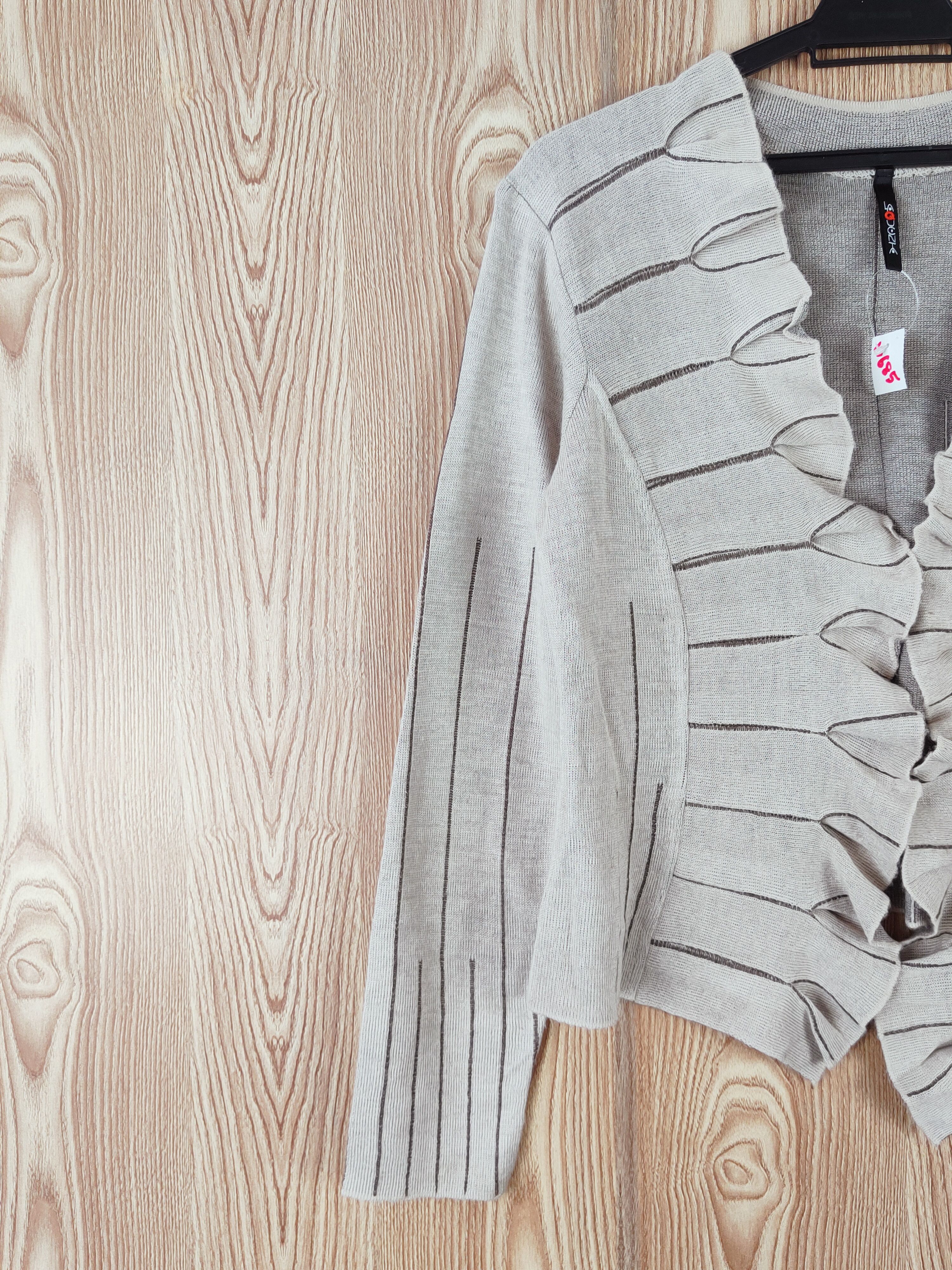 Vintage LaQucnty Beige Knitwear Cardigan #W685 Size M / US 6-8 / IT 42-44 - 3 Thumbnail