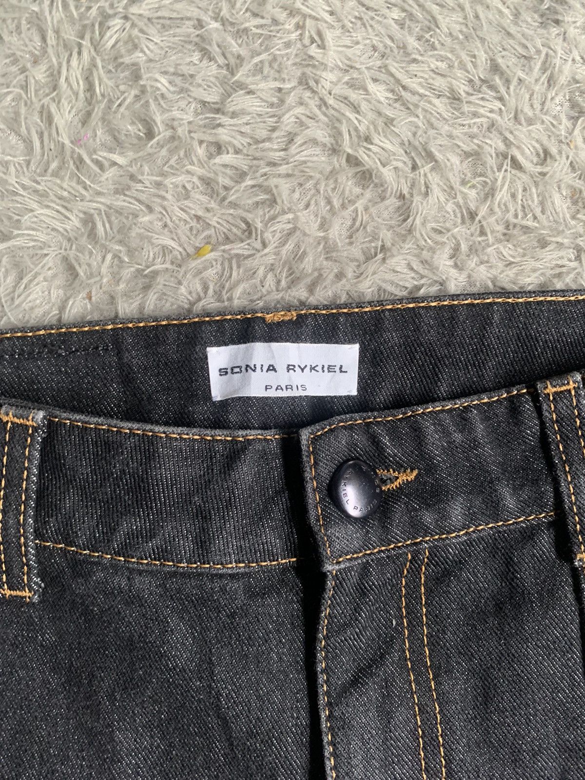 Designer × Japanese Brand × Sonia Rykiel Sonia Rykiel Hybrid Leather Distreesed Flare Denim Pant Size 27" / US 4 / IT 40 - 4 Thumbnail