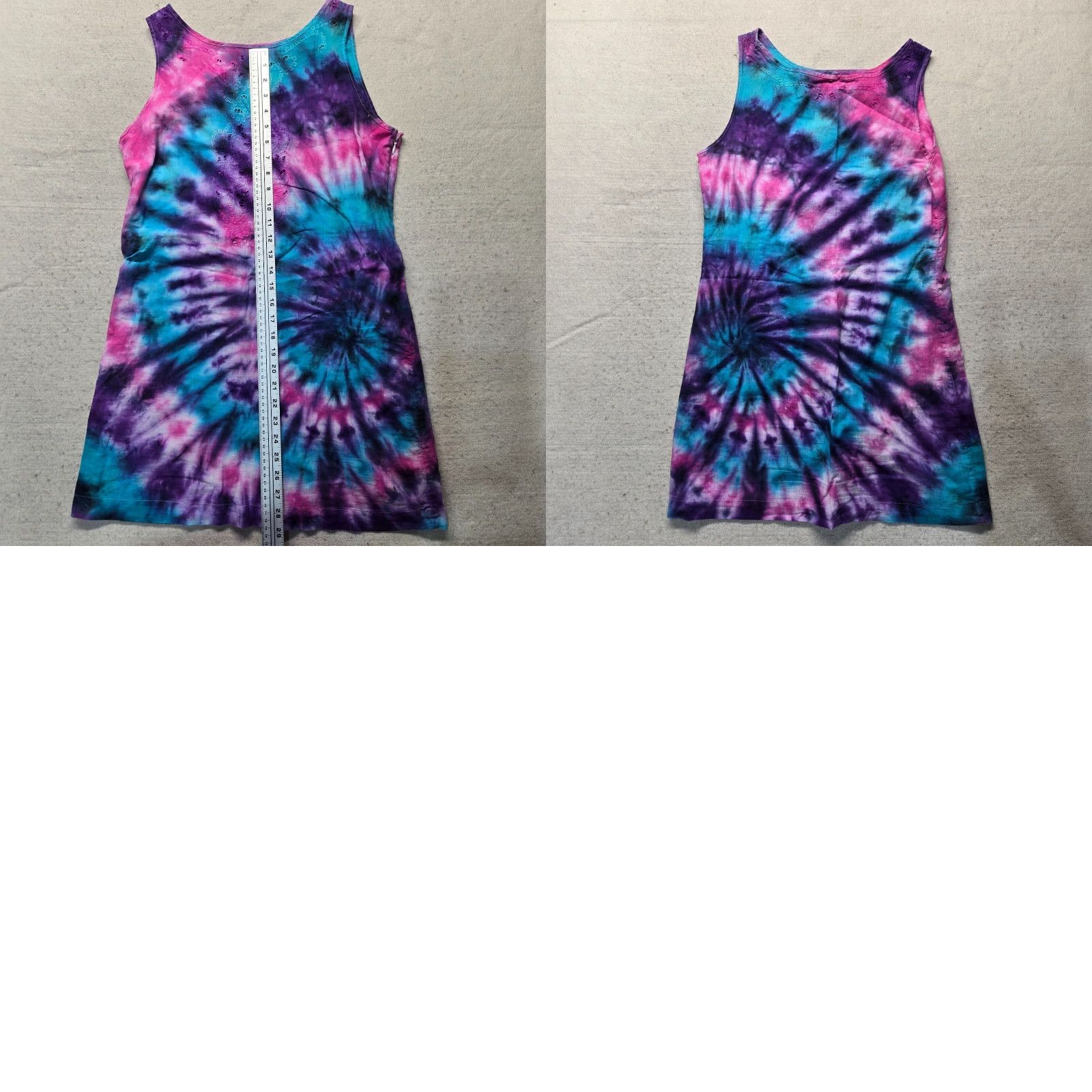 Old Navy Old Navy Tie Dye Shirt Dress Crew Neck Sleeveless M Multicolor Casual Women's Size M / US 6-8 / IT 42-44 - 8 Thumbnail
