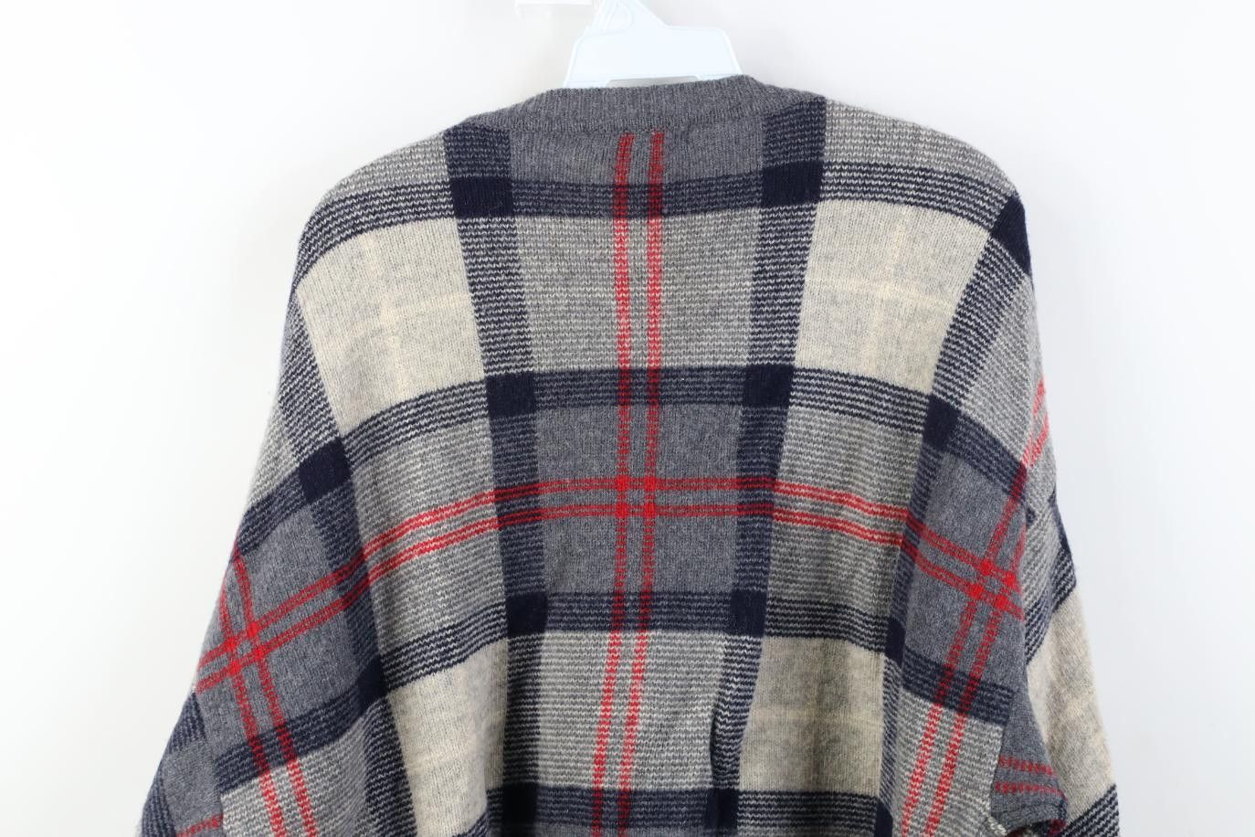 Nautica Vintage 90s Nautica Wool Knit V-Neck Sweater Checkered Plaid Size US XL / EU 56 / 4 - 10 Thumbnail