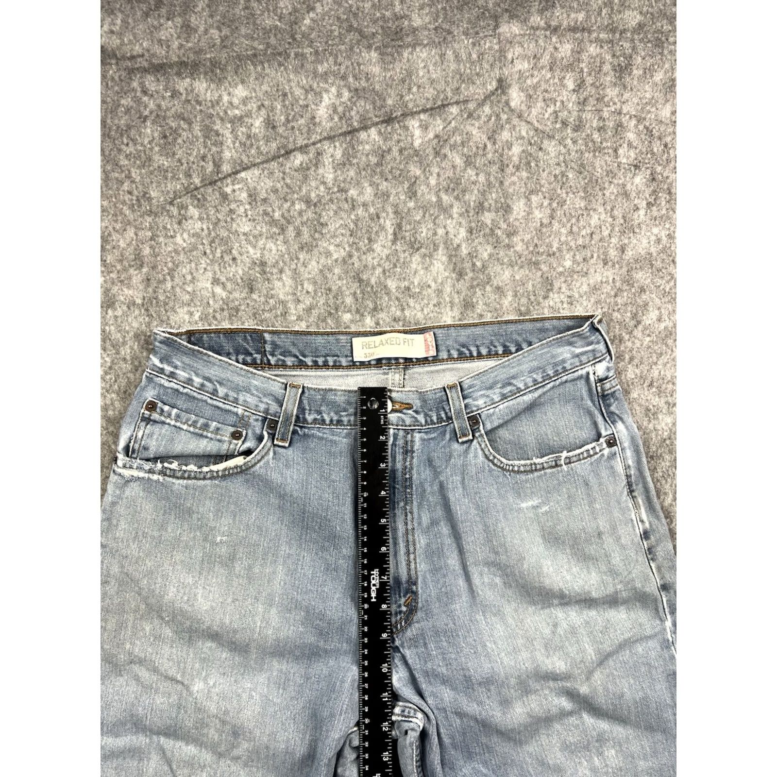 Levi's VINTAGE Levi's 550 Jeans Men Relaxed Fit Cropped Hem Distressed Size 36x32 36x27 Blue Denim 5-Pocket USA Leather Patch Zip Fly Size US 36 / EU 52 - 6 Thumbnail