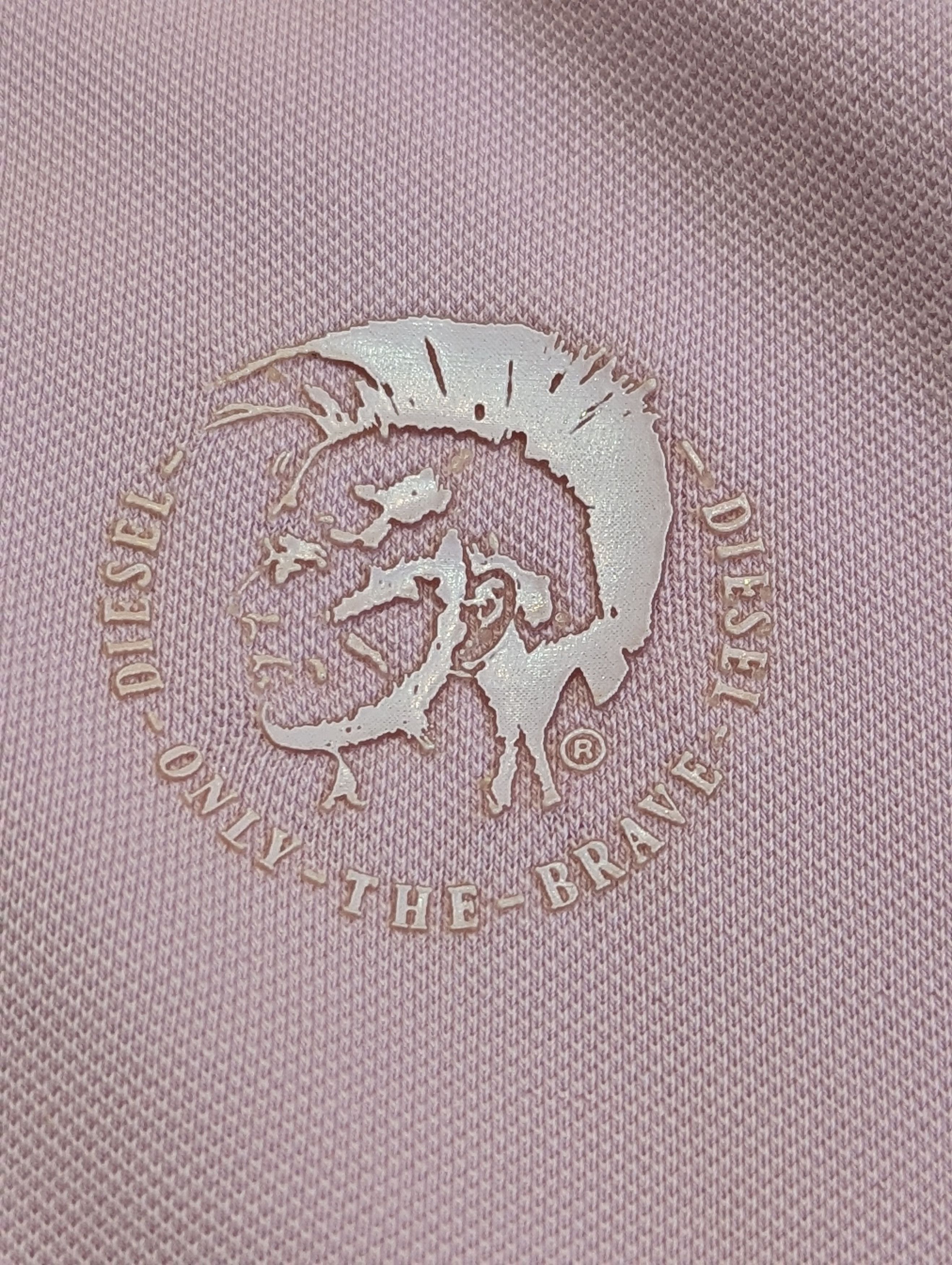 Diesel DIESEL Five Buttons Long Placket Polo Shirt In Pink Size US M / EU 48-50 / 2 - 4 Thumbnail